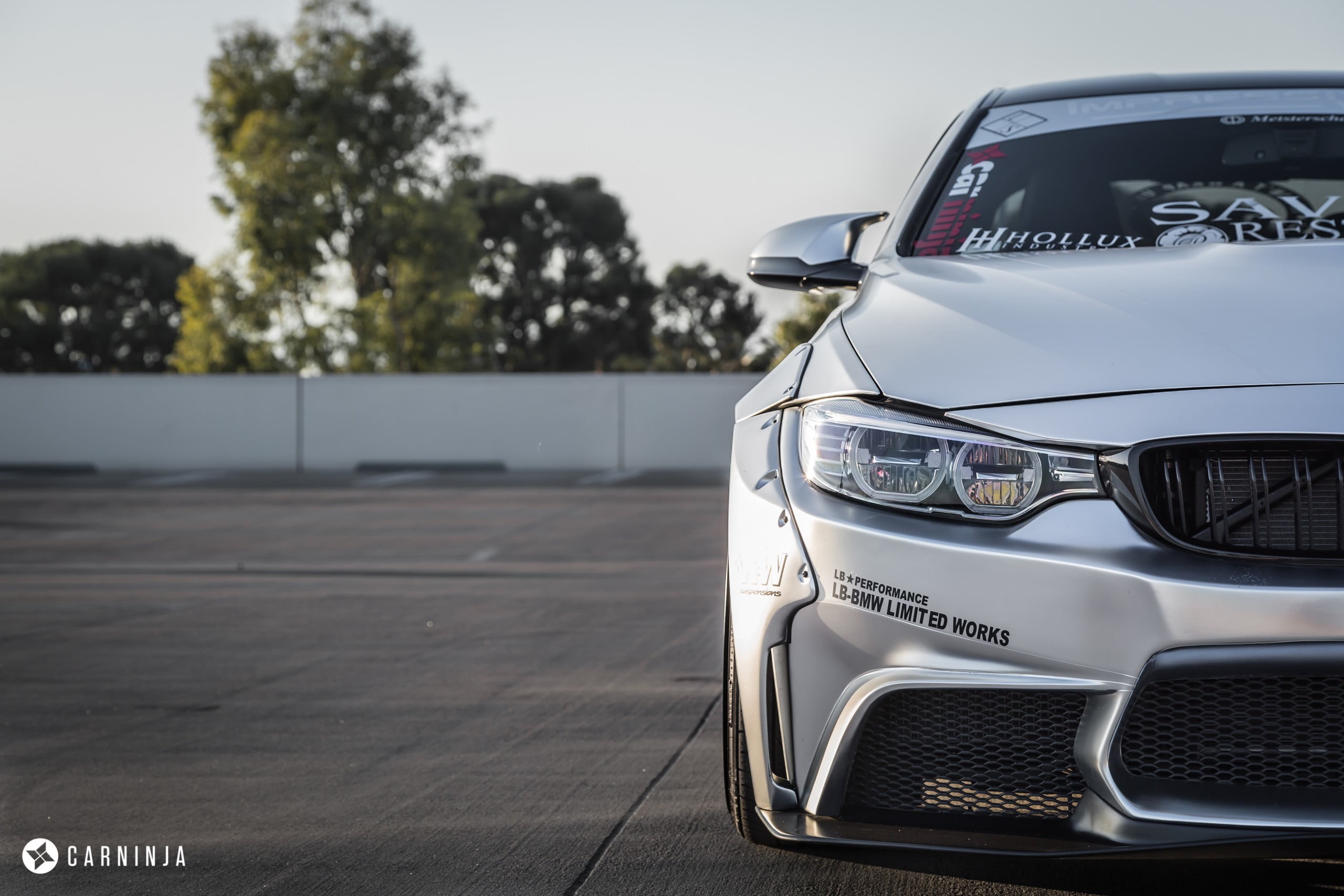 text, headlight, nature, transportation, city, LB Works, travel, focus on foreground, 2K, Carninja, sky, bmw x6, Vossen, plant, land vehicle, no people, HD Wallpaper