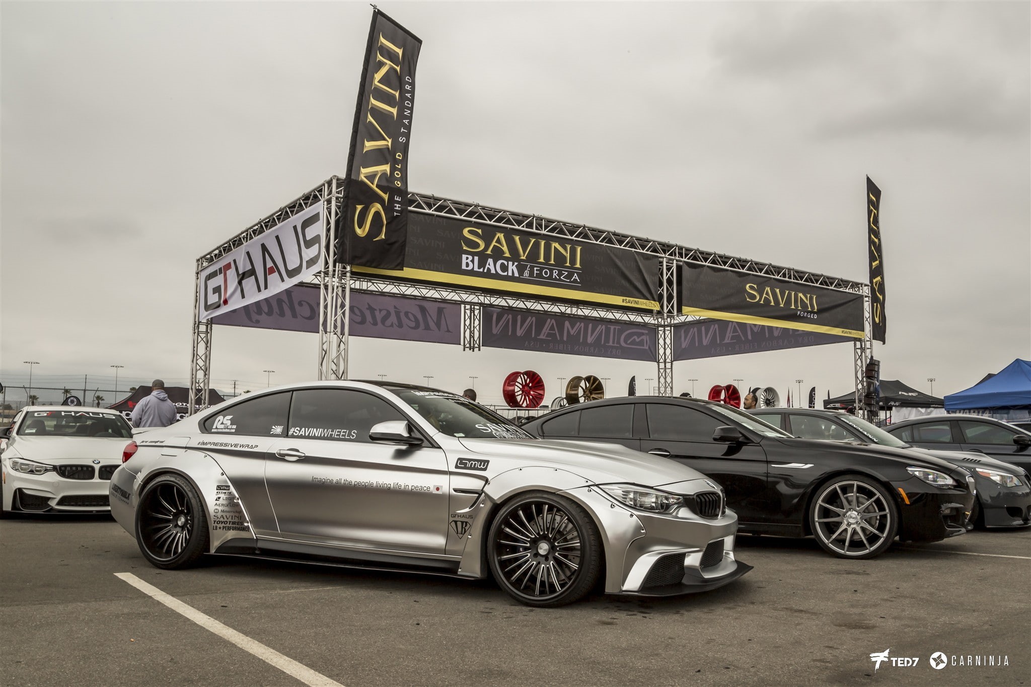 LB Performance, land vehicle, transportation, 1080P, text, outdoors, no people, mode of transportation, road, low, sky, western script, sign, BMW M4, cloud - sky, HD Wallpaper