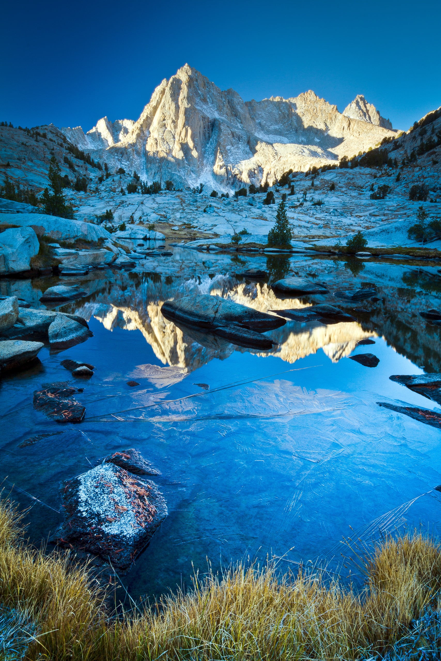 blue, alpine, daytime, sierra, mountain, blue  gold, scenics, brown, 2K, Cool, ice  mountain, portrait photography, nature, mountain Peak, landscape, snow, Phone HD Wallpaper