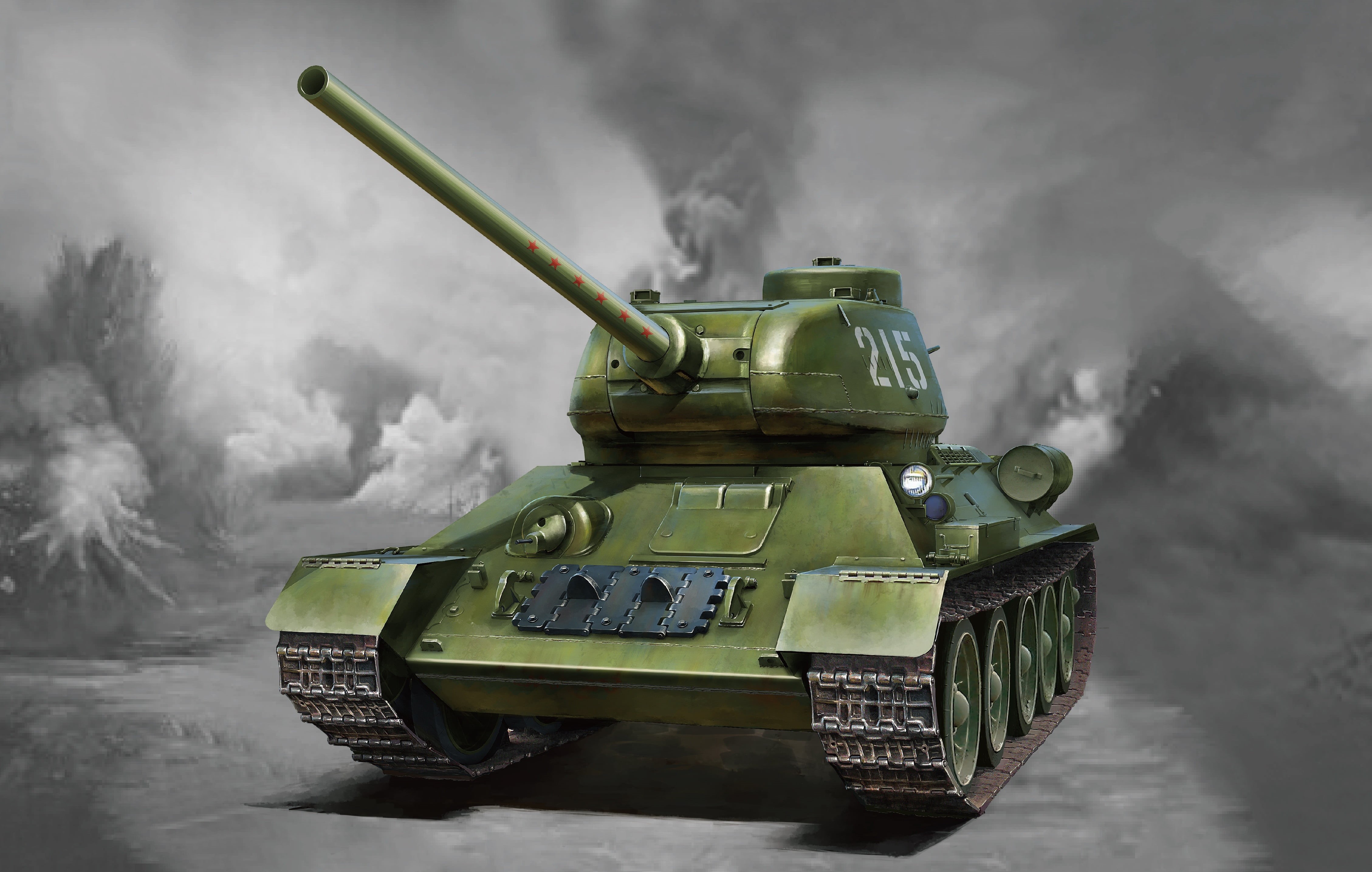 85 mm, The red army, USSR, 4K, T-34/85, T-34, The main tank, C instrument, The massive tank, HD Wallpaper