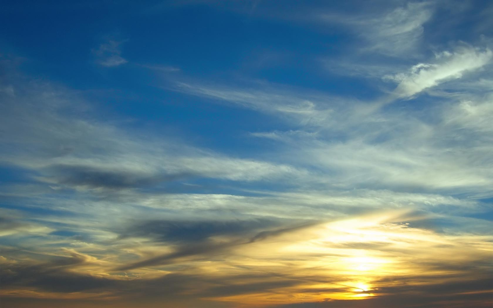 cloud - sky, tranquility, no people, sky, tranquil scene, meteorology, dramatic sky, wispy, beauty in nature, idyllic, low angle view, sunset, outdoors, HD Wallpaper