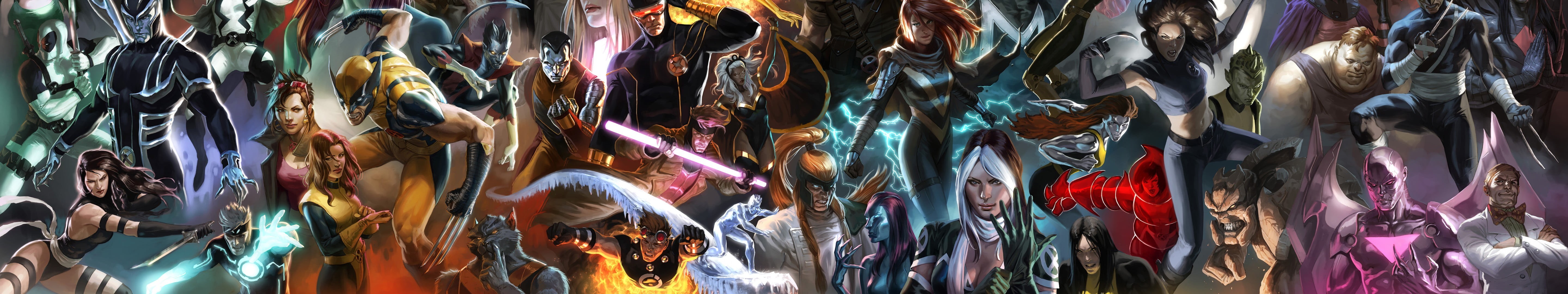 X-Men, large group of objects, outdoors, Marvel Comics, hanging, backgrounds, variation, x, no People, panoramic, group of people, retail, close-up, abstract, HD Wallpaper