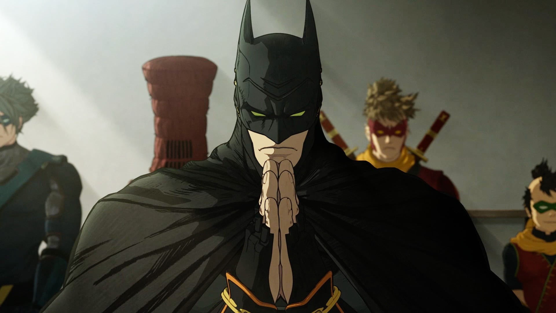 Batman Ninja, leisure activity, day, Batman, sky, 1080P, religion, Red Robin, clothing, people, incidental people, nature, Robin (character), rear view, HD Wallpaper