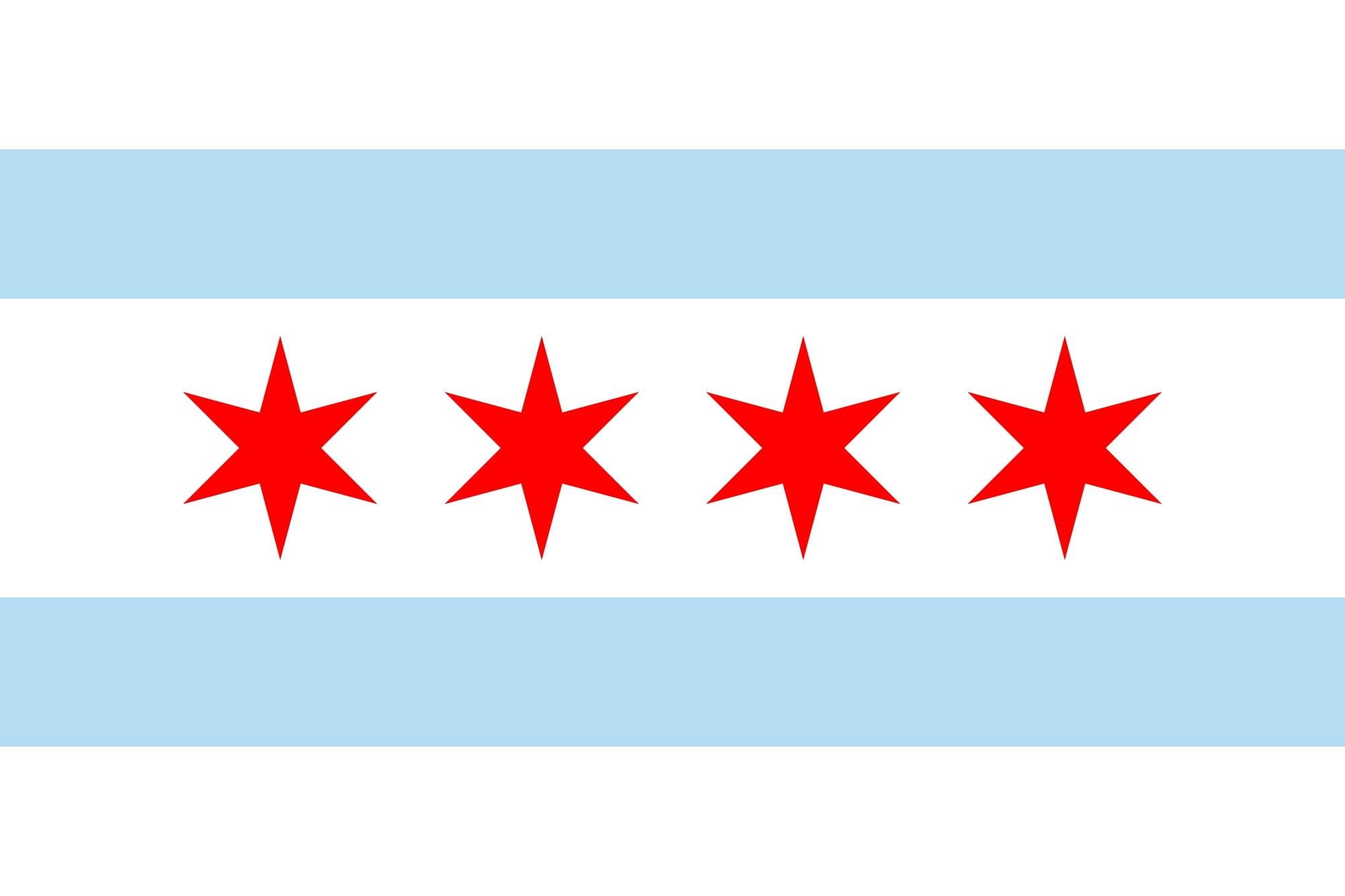 city, flag, chicago, 1080P, 3d and abstract, illinois, HD Wallpaper