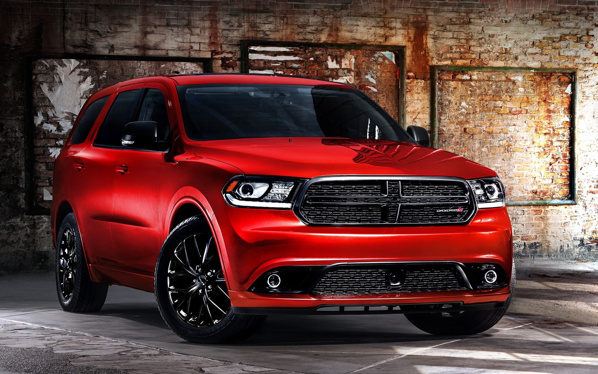 Red, View, Car, 1080P, Durango, Front, Dodge, HD Wallpaper