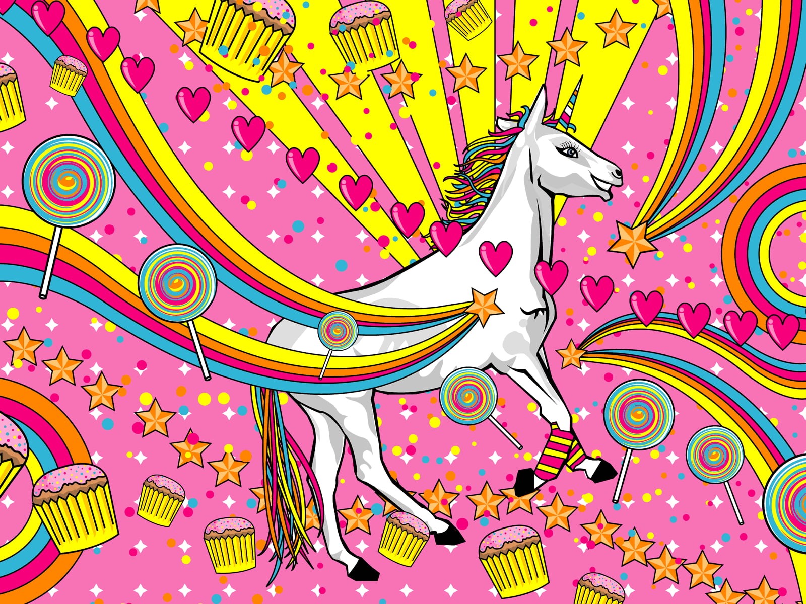 720P, animal, horse, magical, unicorn, HD Wallpaper