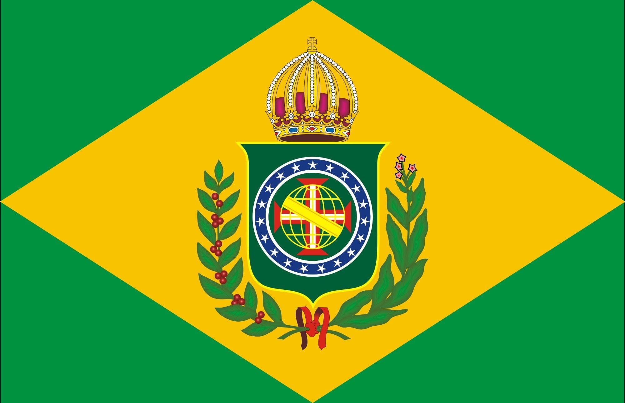 brazil svg, 2000px flag, empire, 1080P, HD Wallpaper
