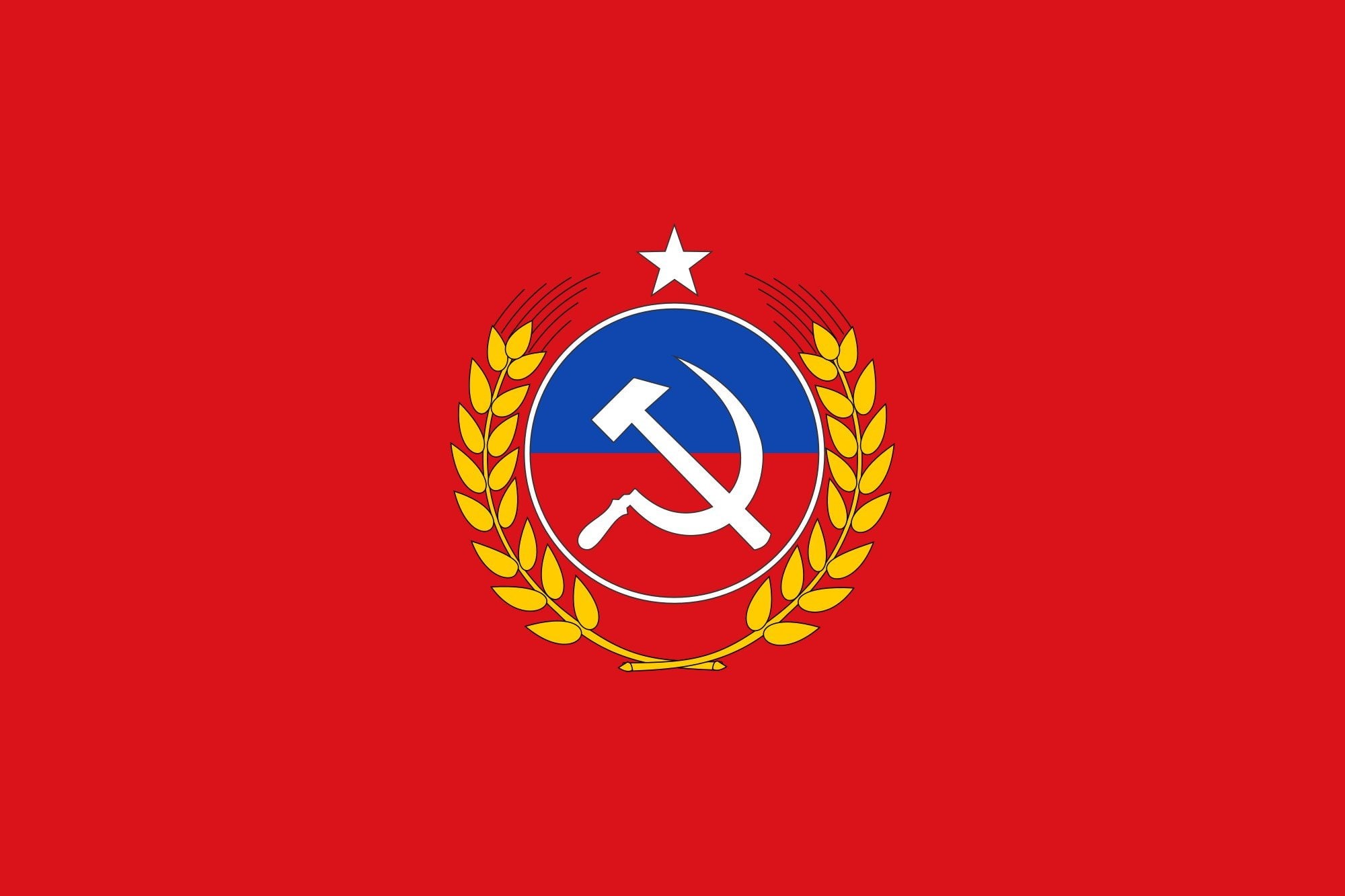 2000px flag, chile svg, 1080P, communist, party, HD Wallpaper