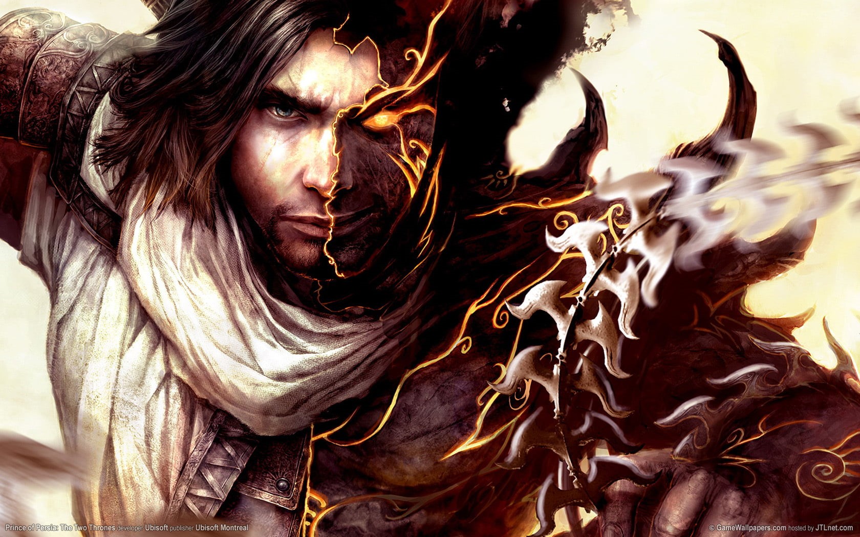 young Adult, smoke - Physical Structure, spirituality, looking at camera, portrait, sculpture, beautiful, dark, Prince of Persia, art, game, nature, people, HD Wallpaper