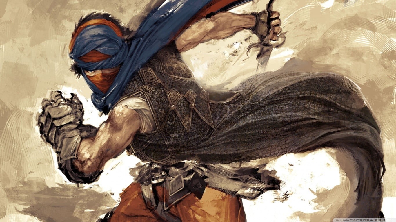 men, one person, clothing, uniform, lifestyles, effort, real people, fantasy art, Prince of Persia (2008), day, gun, dirt, adult, high angle view, protection, HD Wallpaper