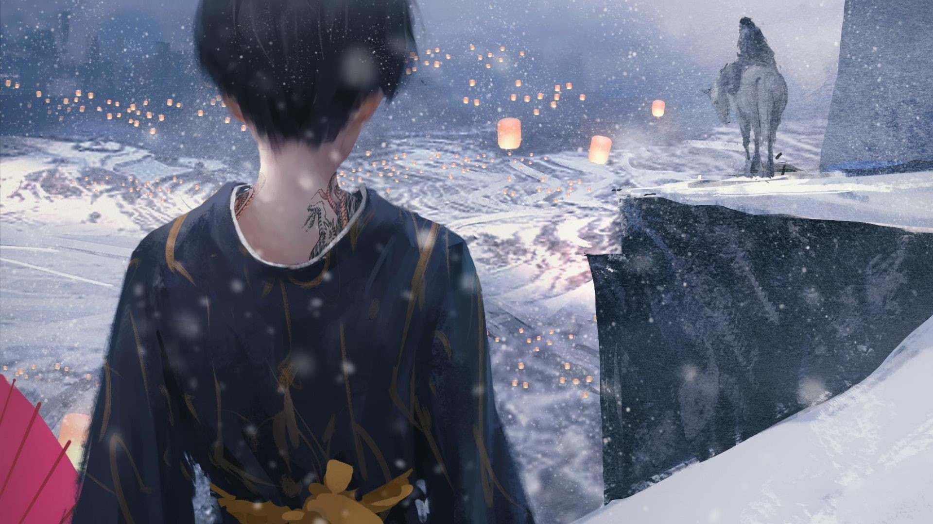 blade, fantasy, 1080P, perfect, ghost, anime, comics, manga, adventure, wlop, HD Wallpaper