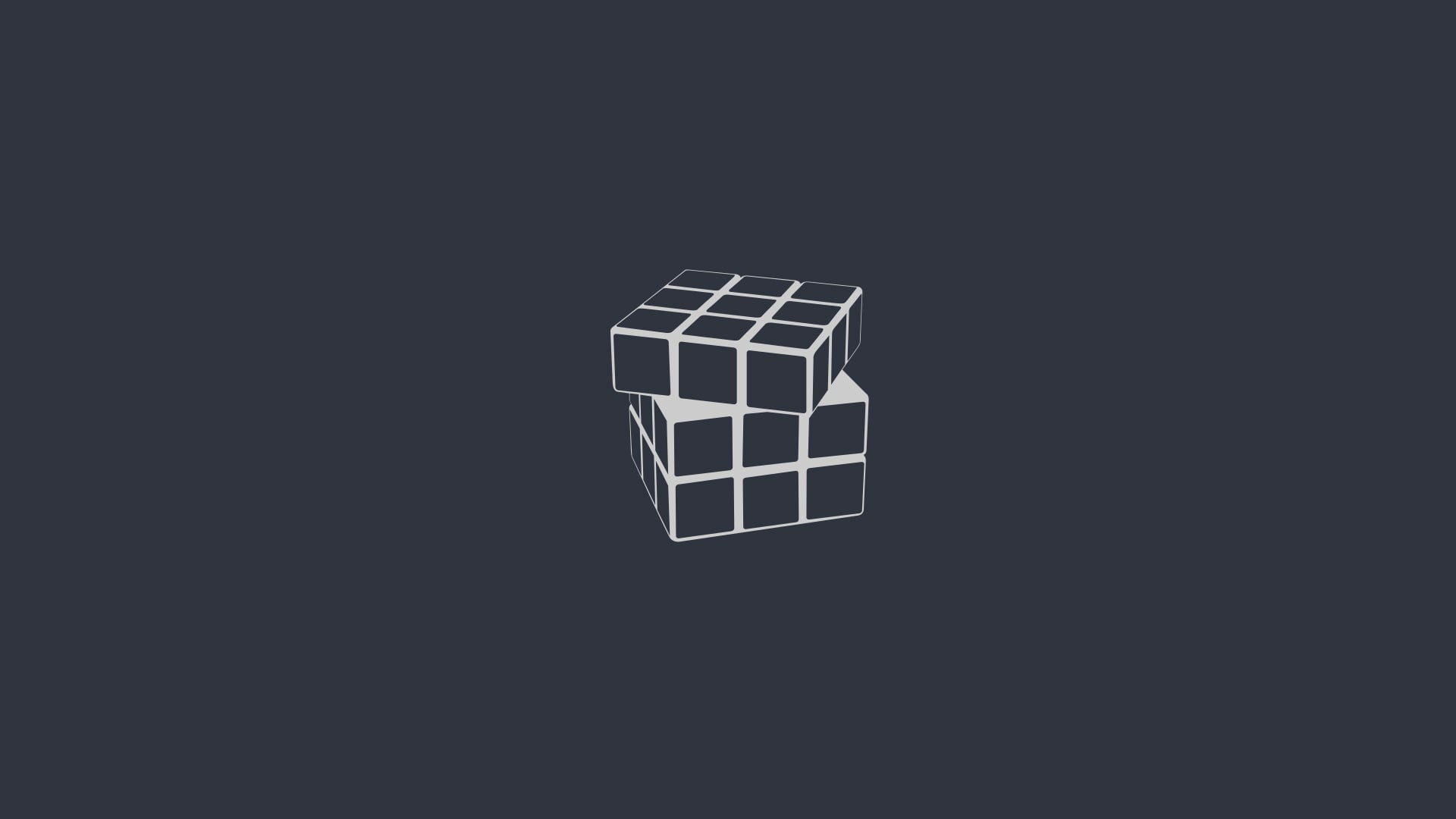 cube, 1080P, minimalism, rubiks, HD Wallpaper