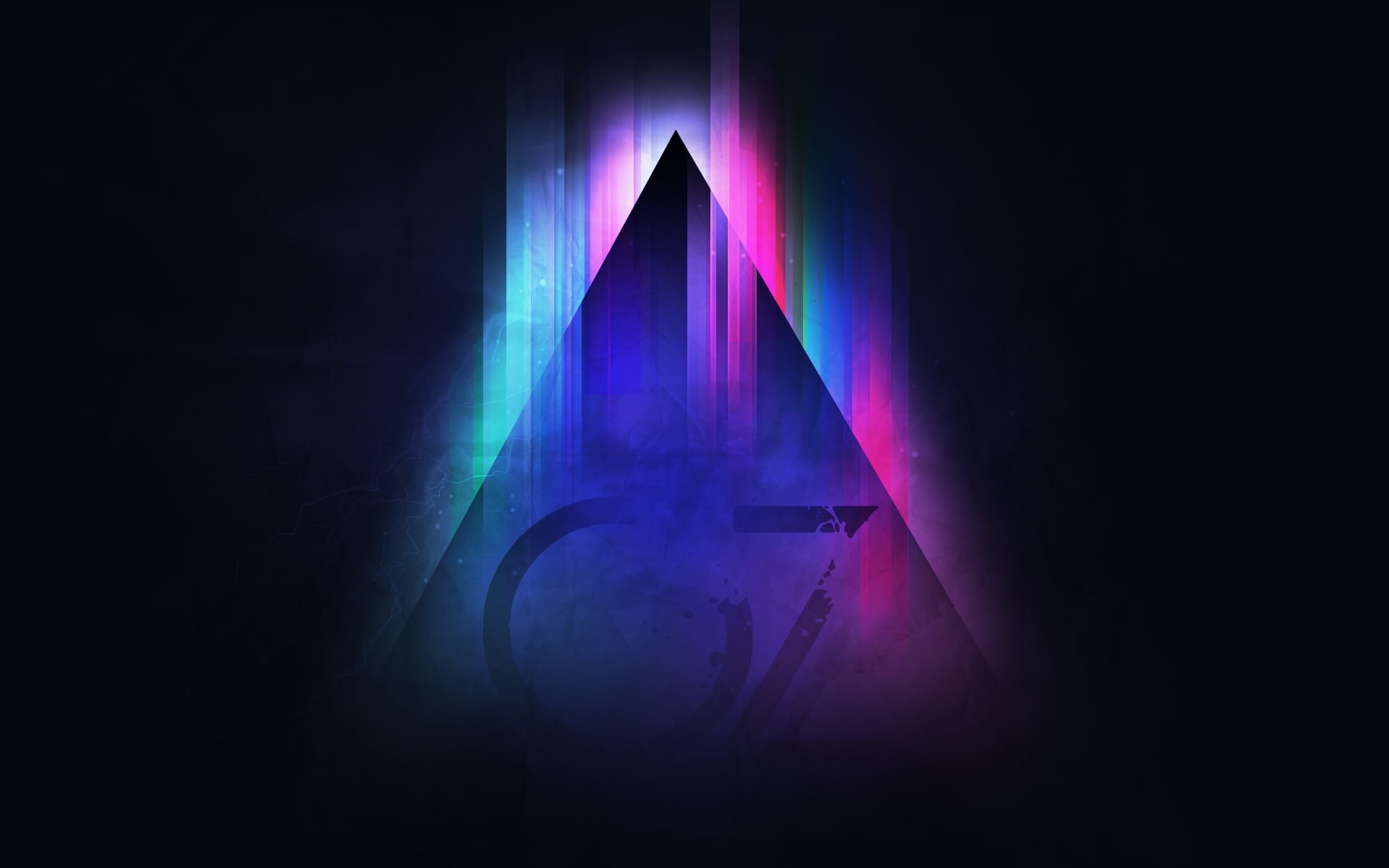 triangle, artwork, abstract, 1080P, shapes, digital art, HD Wallpaper