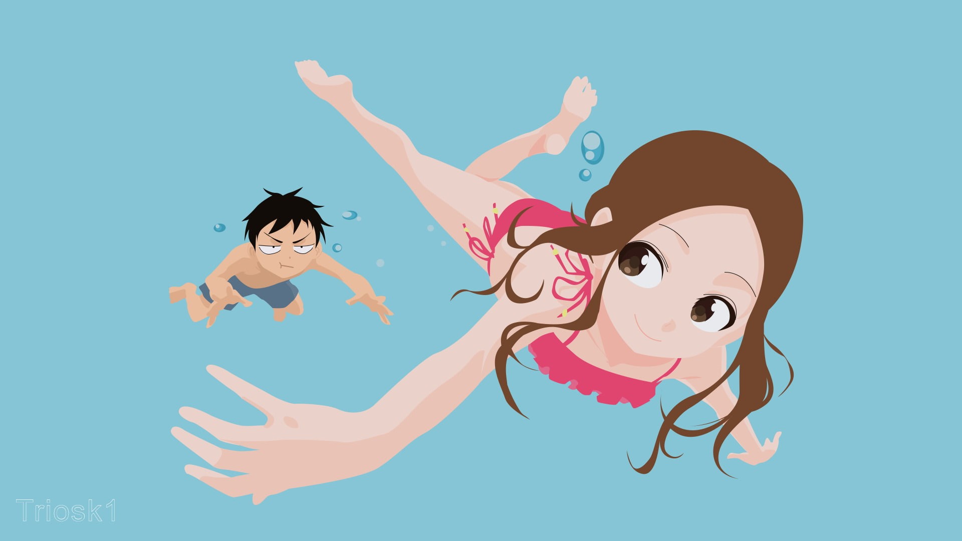 Takagi (Karakai Jouzu no Takagi-san), Nishikata (Karakai Jouzu no Takagi-san), Anime, Karakai Jouzu no Takagi-san, 1080P, HD Wallpaper