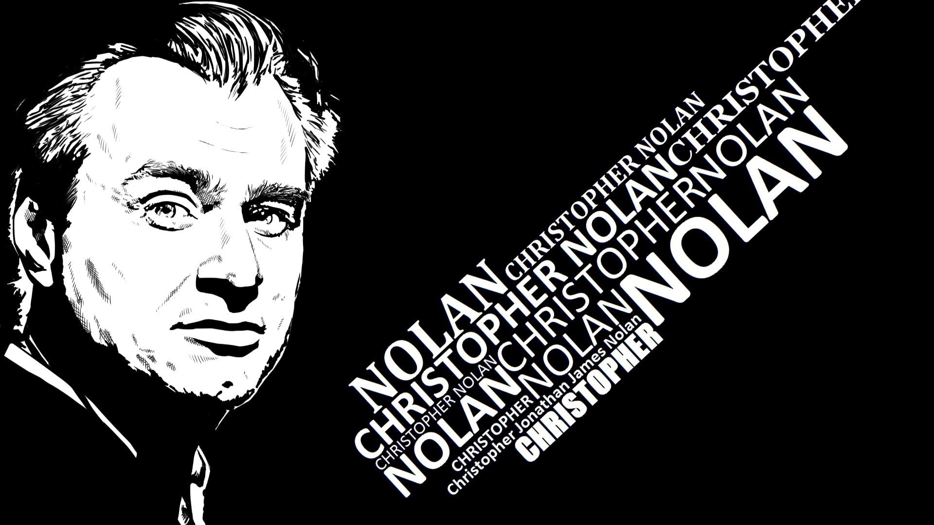 christopher nolan, 1080P, actor, nolan, christopher, film directors, movies, film, inception, directors, batman, monochrome, HD Wallpaper