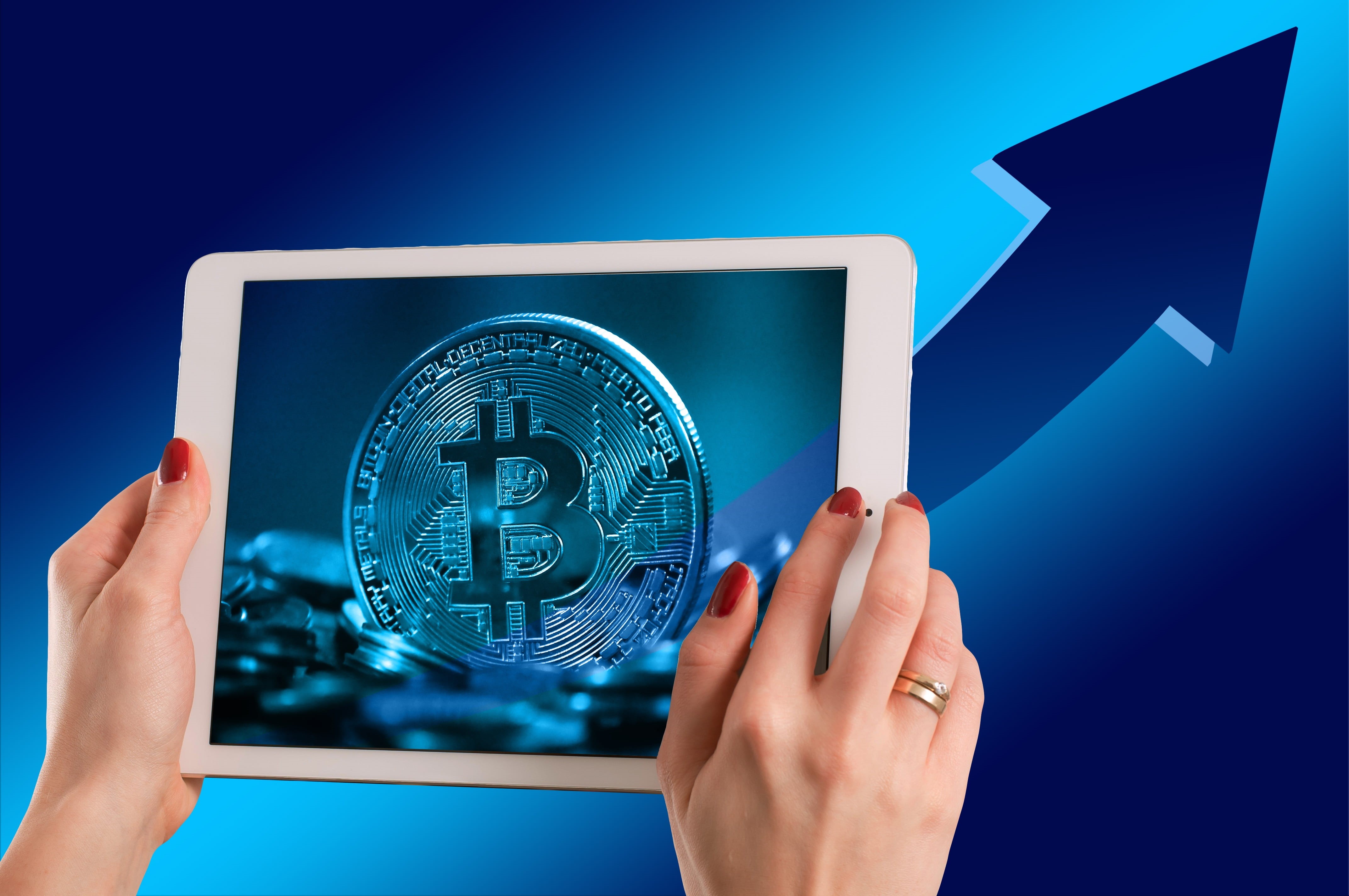 crypto-currency, printed circuit board, blue, board, technology, tablet, people, indoors, connection, circuits, coin, electronics, transaction, riser board, HD Wallpaper