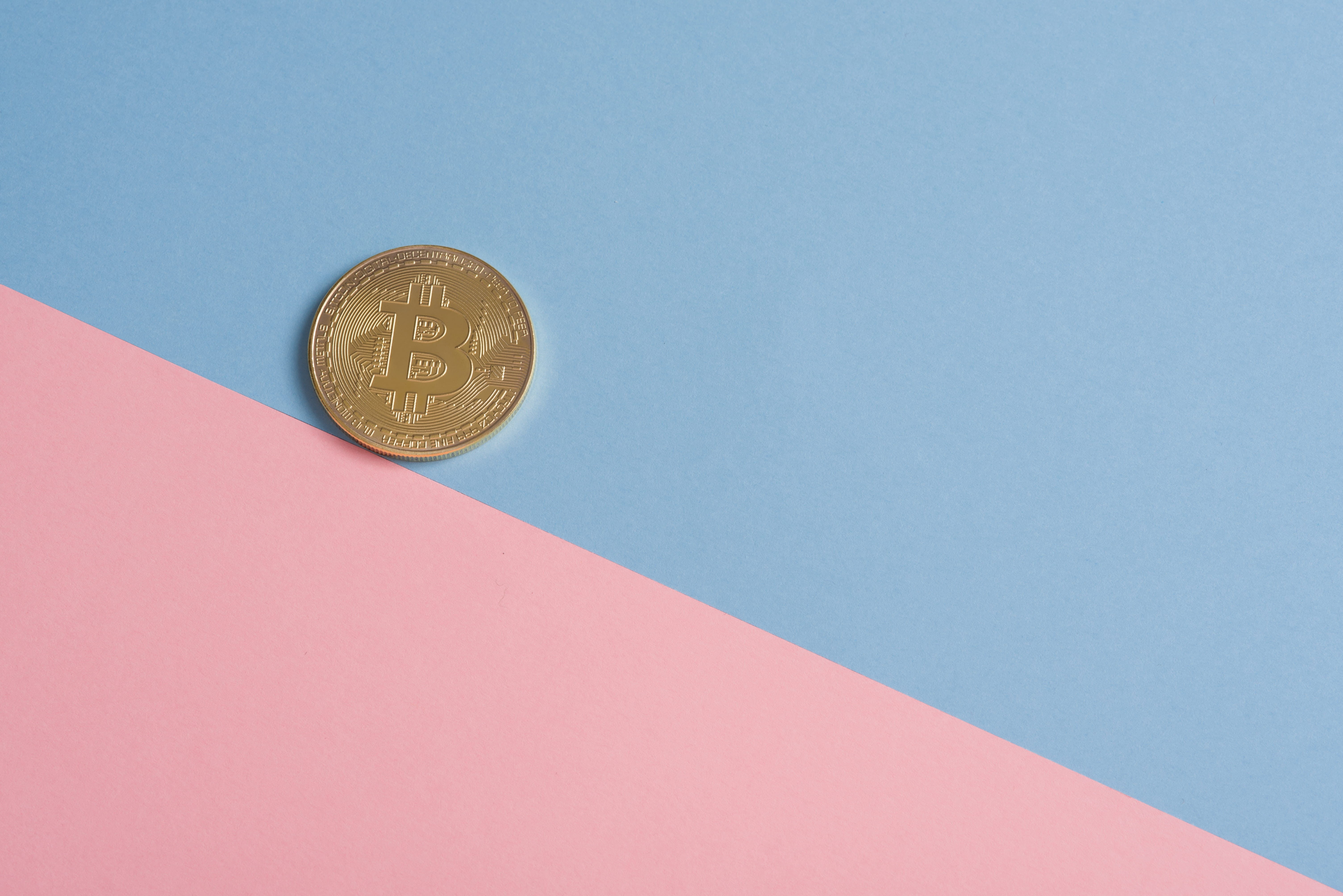 finance, shape, close-up, currency, colored background, wealth, directly above, money, no people, studio shot, still life, cryptocurrency, economy, 5K, HD Wallpaper