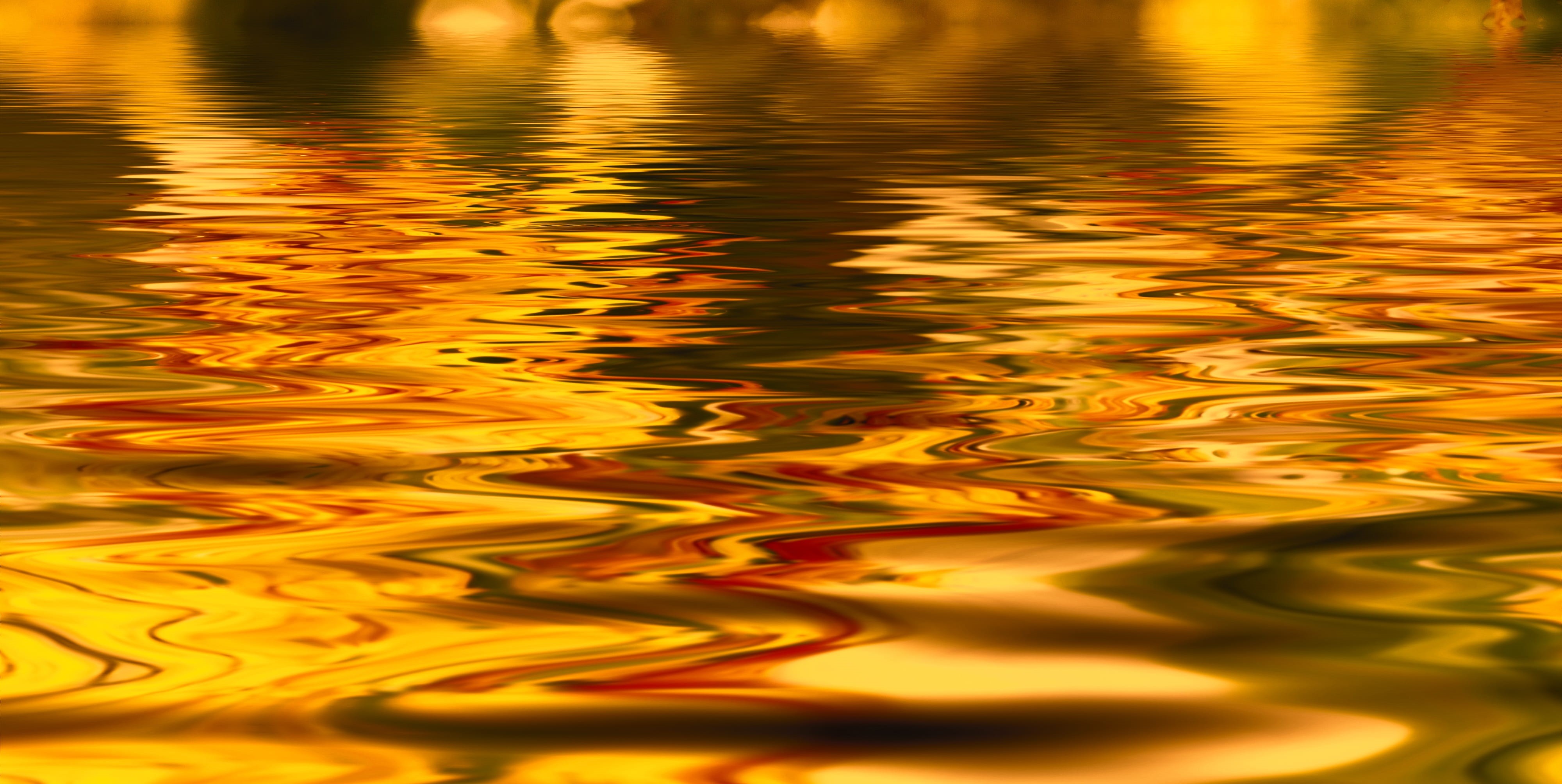 luminescence, color, close, art, purity, bright, golden, colorful, bokeh, outdoors, orange color, full frame, shining, 4K, dawn, ripple, backgrounds, pattern, HD Wallpaper