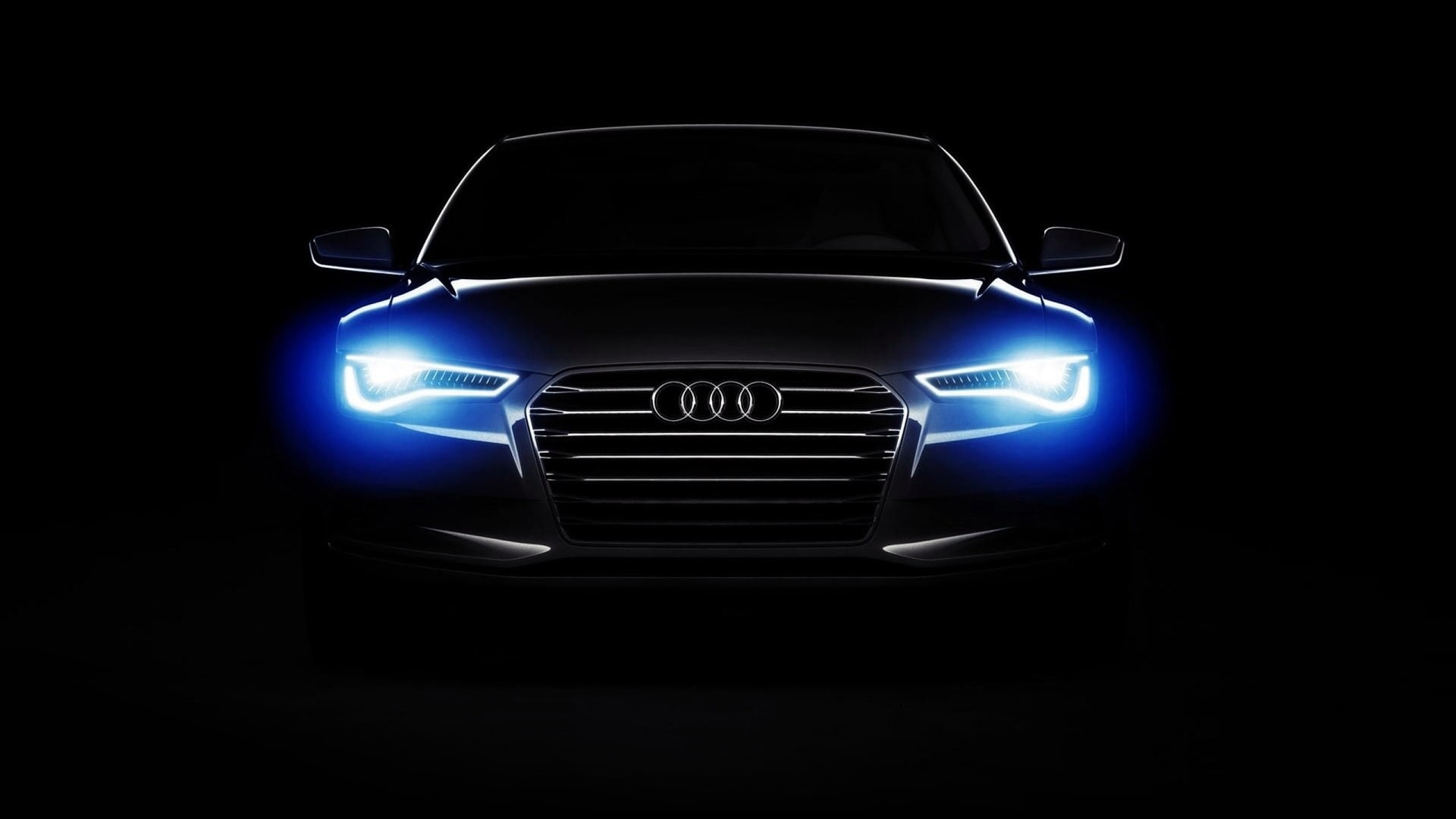 Lights, Audi, Dark, Audi A6, 1080P, car, HD Wallpaper