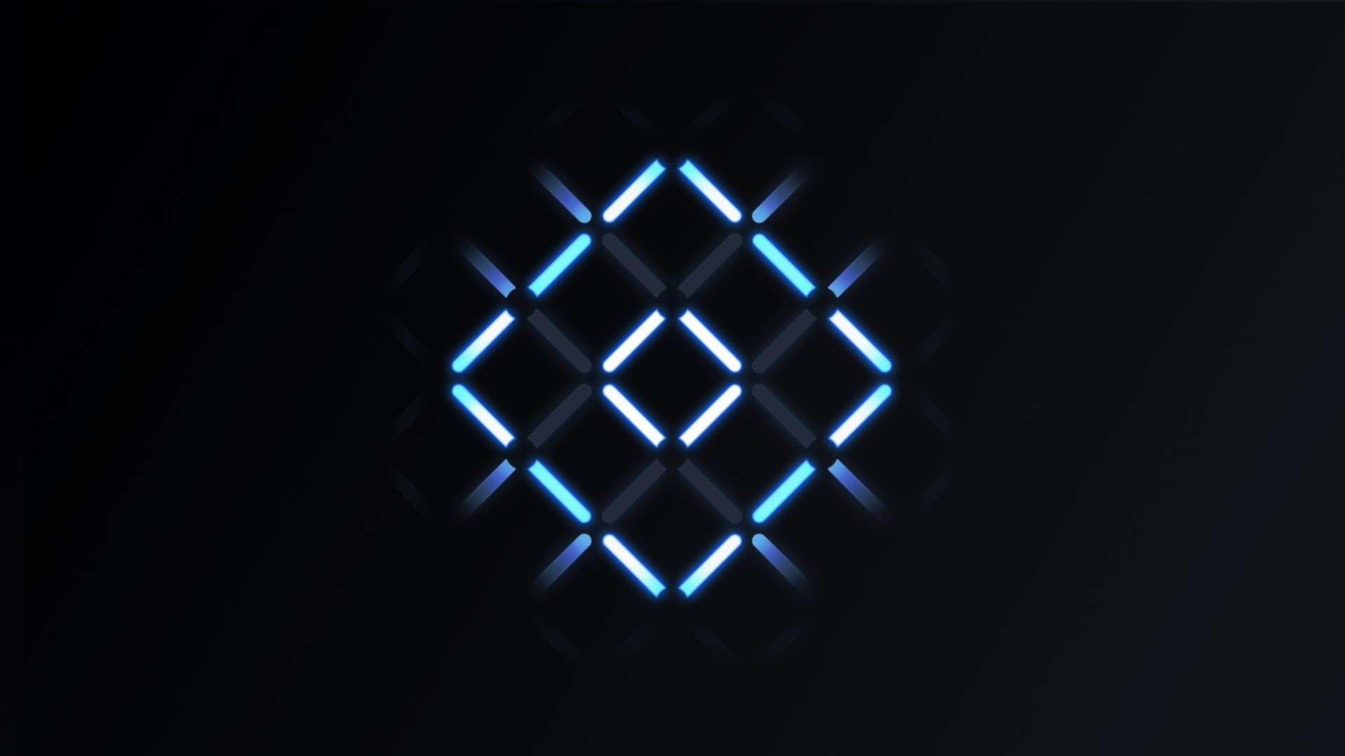 cube, digital art, 1080P, Halo Reach, abstract, cross, minimalism, HD Wallpaper