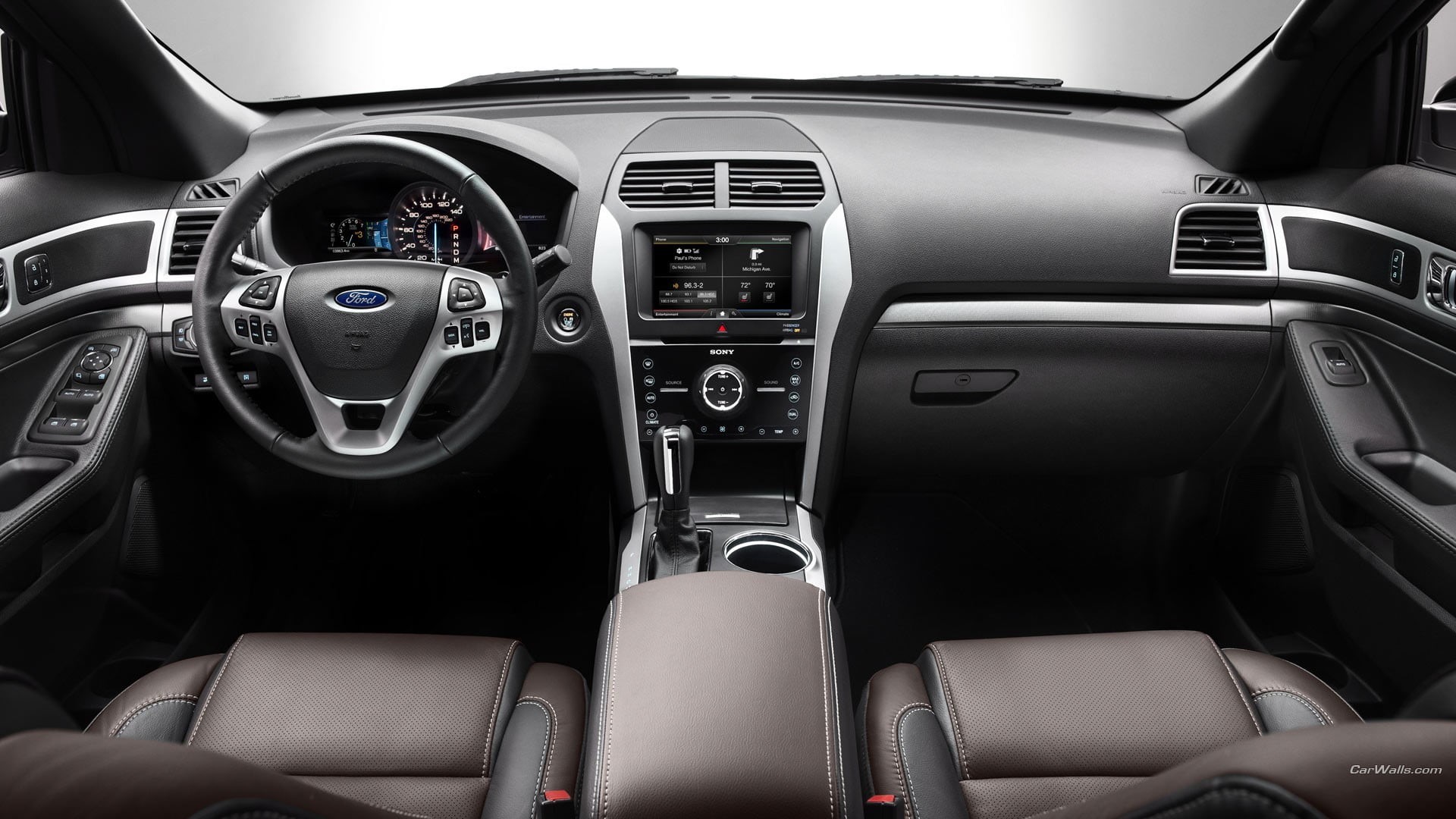 gray, indoors, steering wheel, wealth, speedometer, seat, car interior, motor vehicle, dashboard, control, windshield, 1080P, land vehicle, glass - material, HD Wallpaper