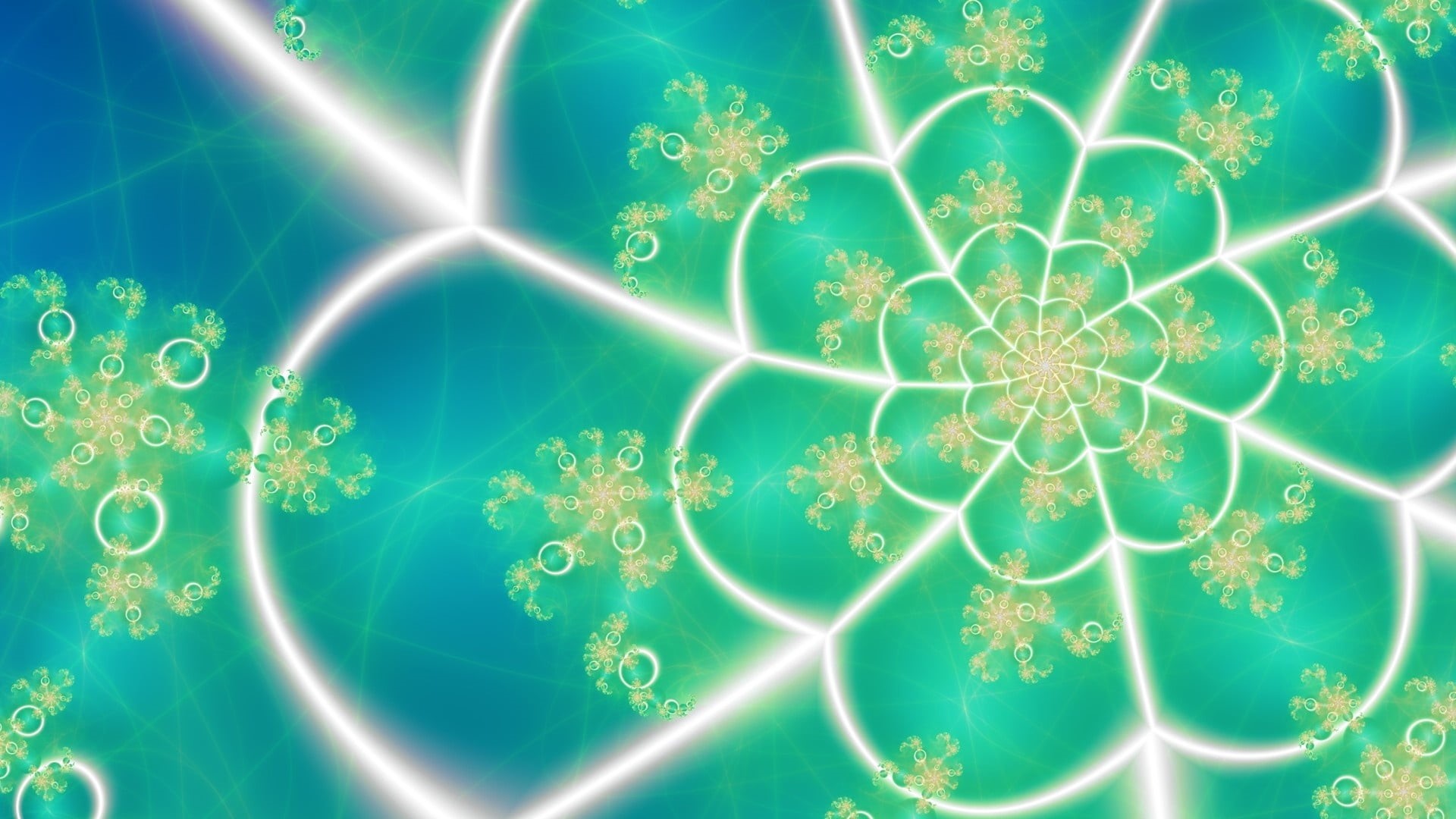 abstract, biotechnology, computer Graphic, education, pattern, blue, design, green, light - Natural Phenomenon, microscope, vector, flower, research, magnification, HD Wallpaper