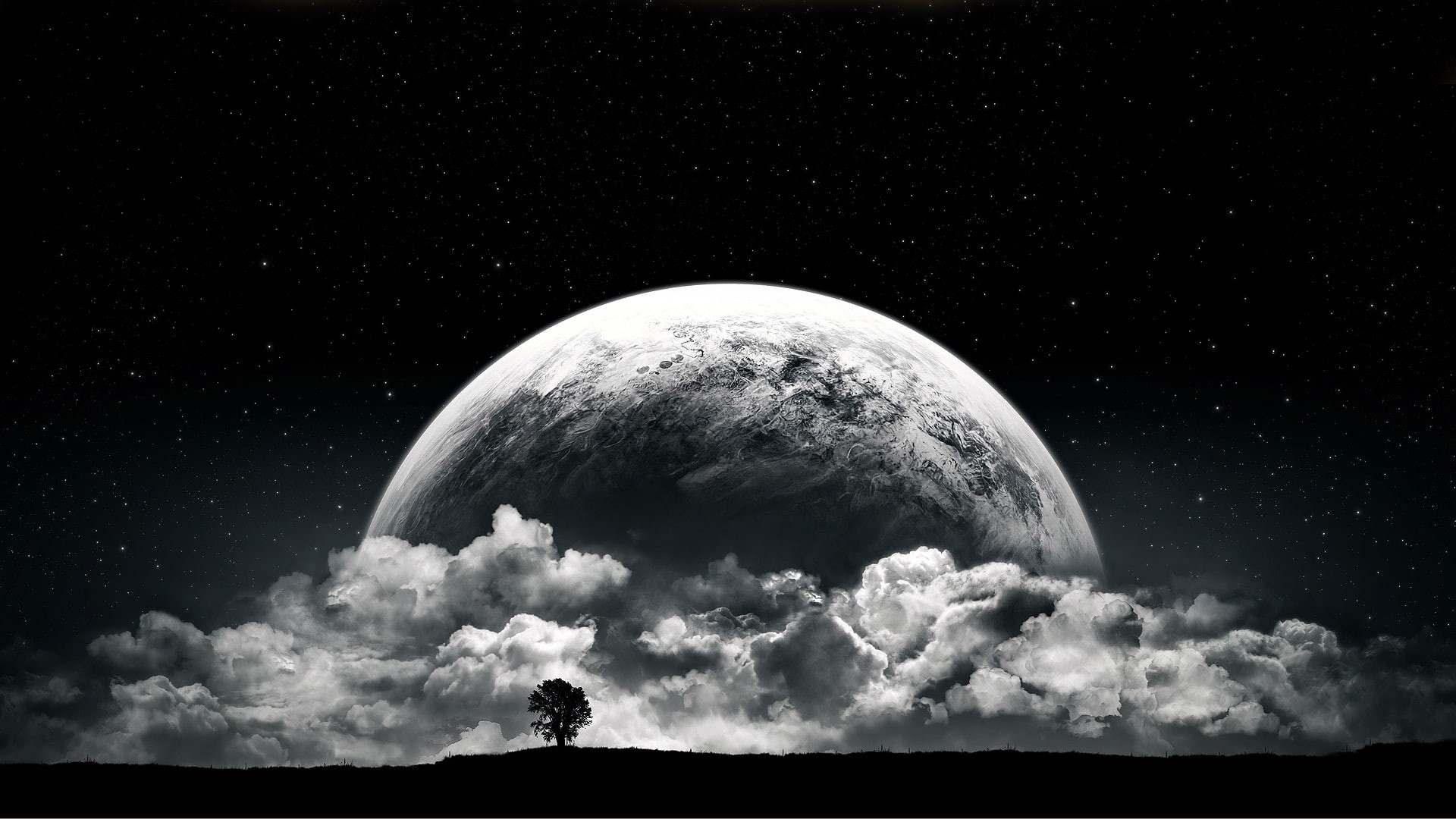 moons, hd, x, 1080P, art, space, Moon, HD Wallpaper