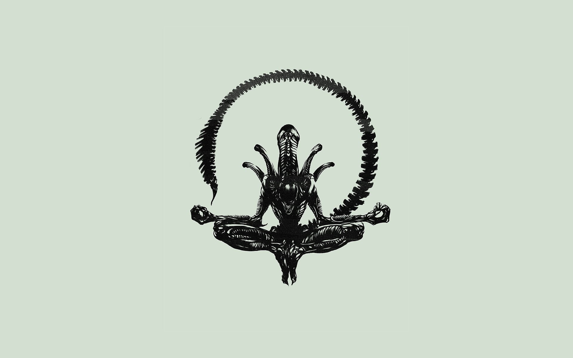 art and craft, copy space, no people, metal, single object, simple background, gray, shape, cut out, representation, white background, Alien (movie), still life, HD Wallpaper