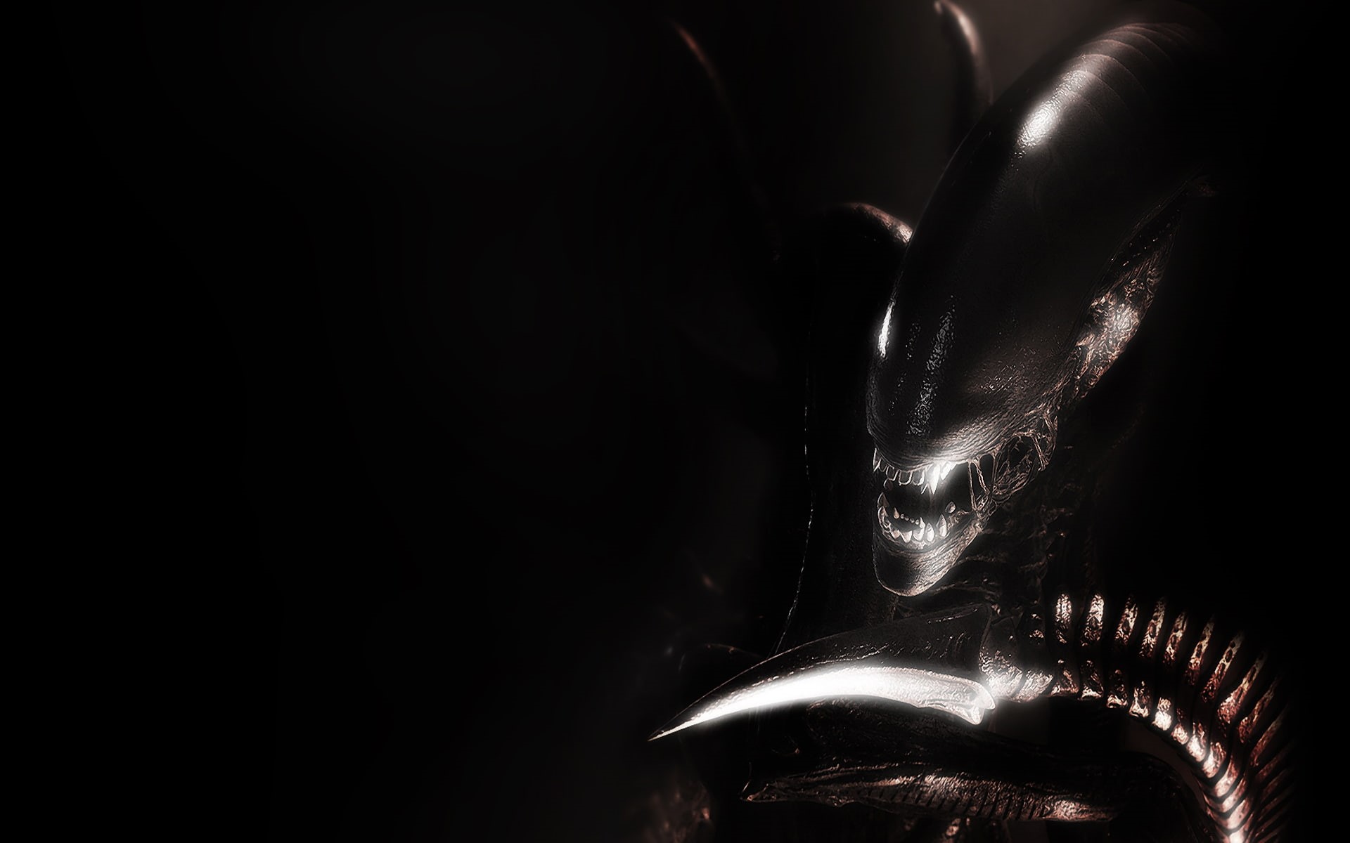 alien, 1080P, hd, black, movies, xenomorph, HD Wallpaper
