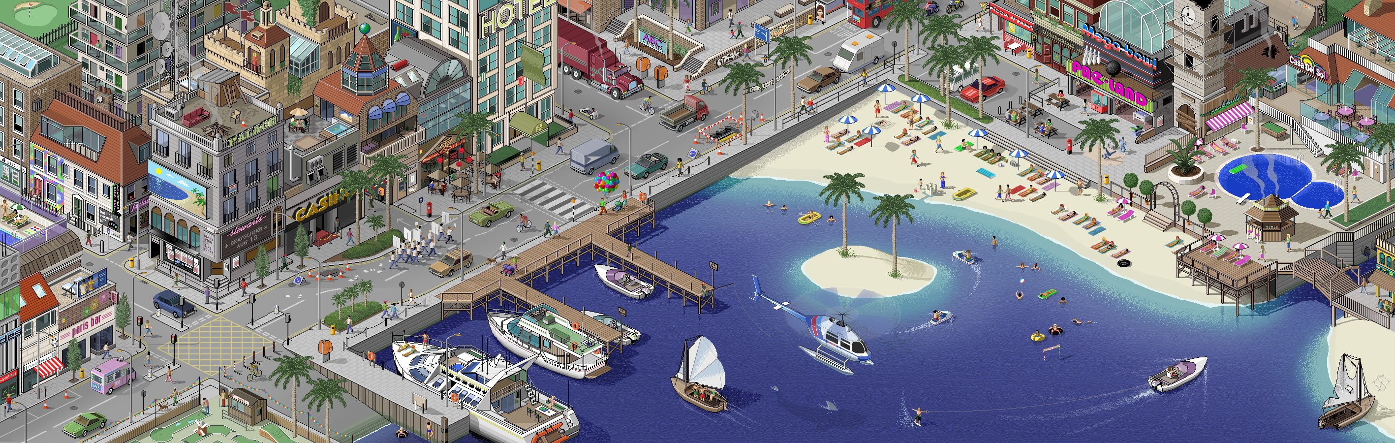 Pixel Art, 2K, Isometric, Pixelated, HD Wallpaper