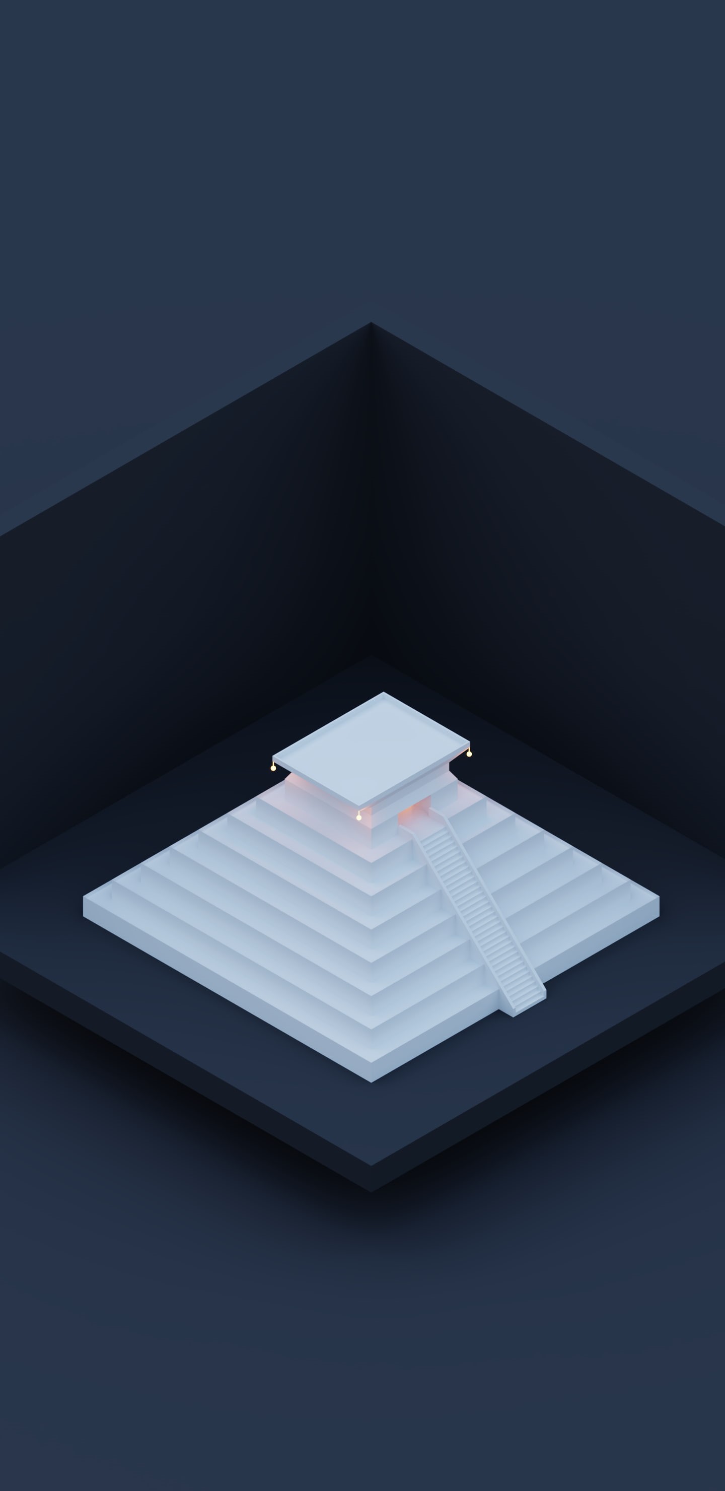blue background, isometric, technology, communication, laptop, pyramid, business, black background, copy space, minimalism, indoors, digital tablet, internet, Phone HD Wallpaper