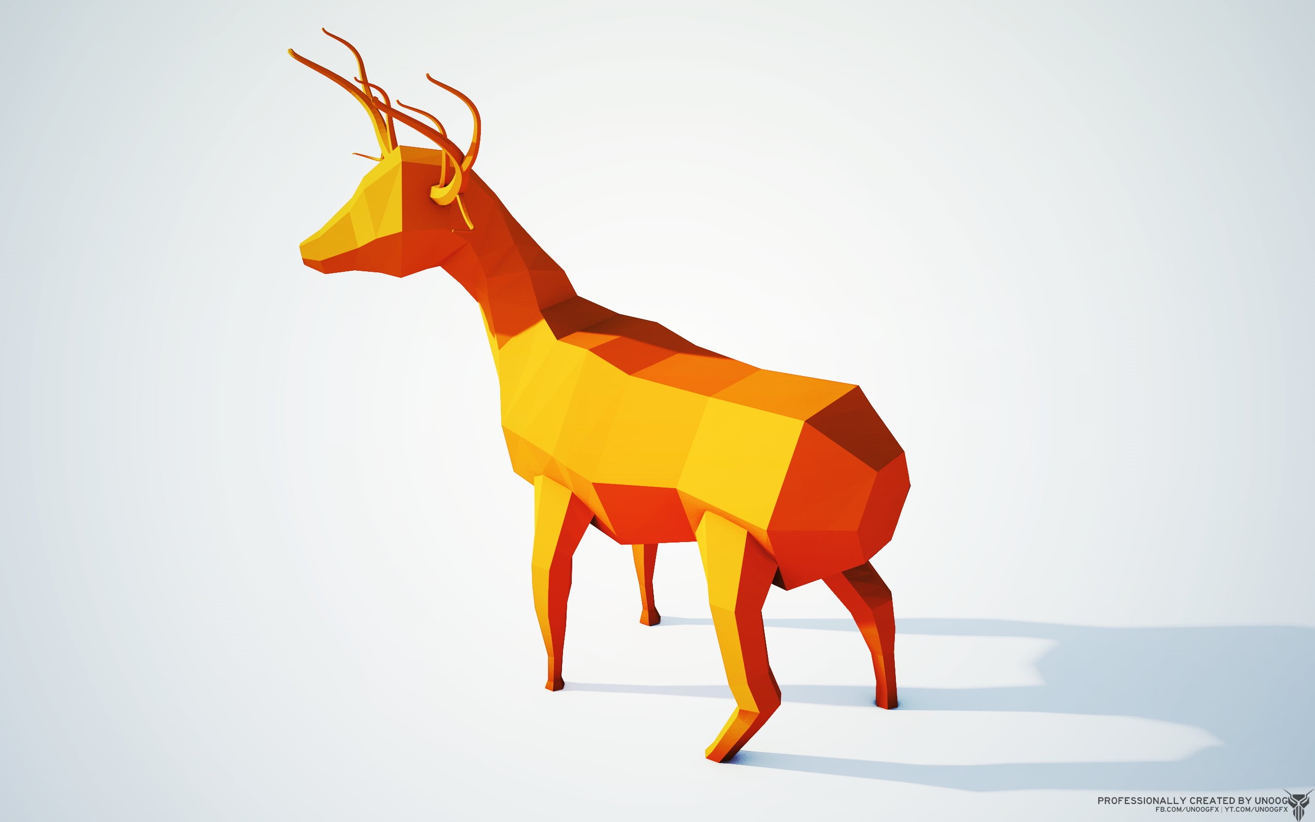 studio shot, indoors, livestock, domestic, animal wildlife, herbivorous, mammal, domestic animals, deer, animals, 2K, orange color, brown, vertebrate, HD Wallpaper