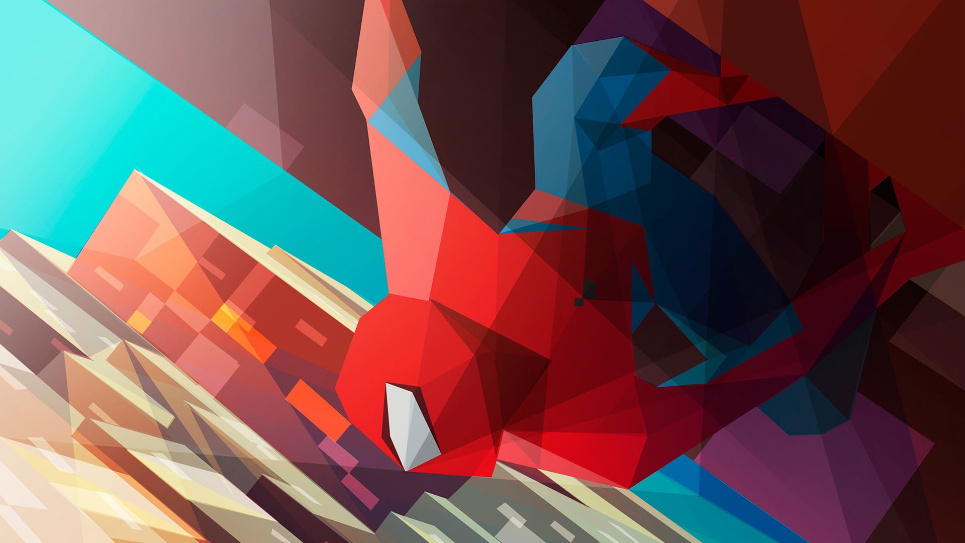 geometric shape, arts culture and entertainment, 3d, digital composite, curve, colorful, color, indoors, triangle, triangle shape, modern, decoration, symbol, HD Wallpaper