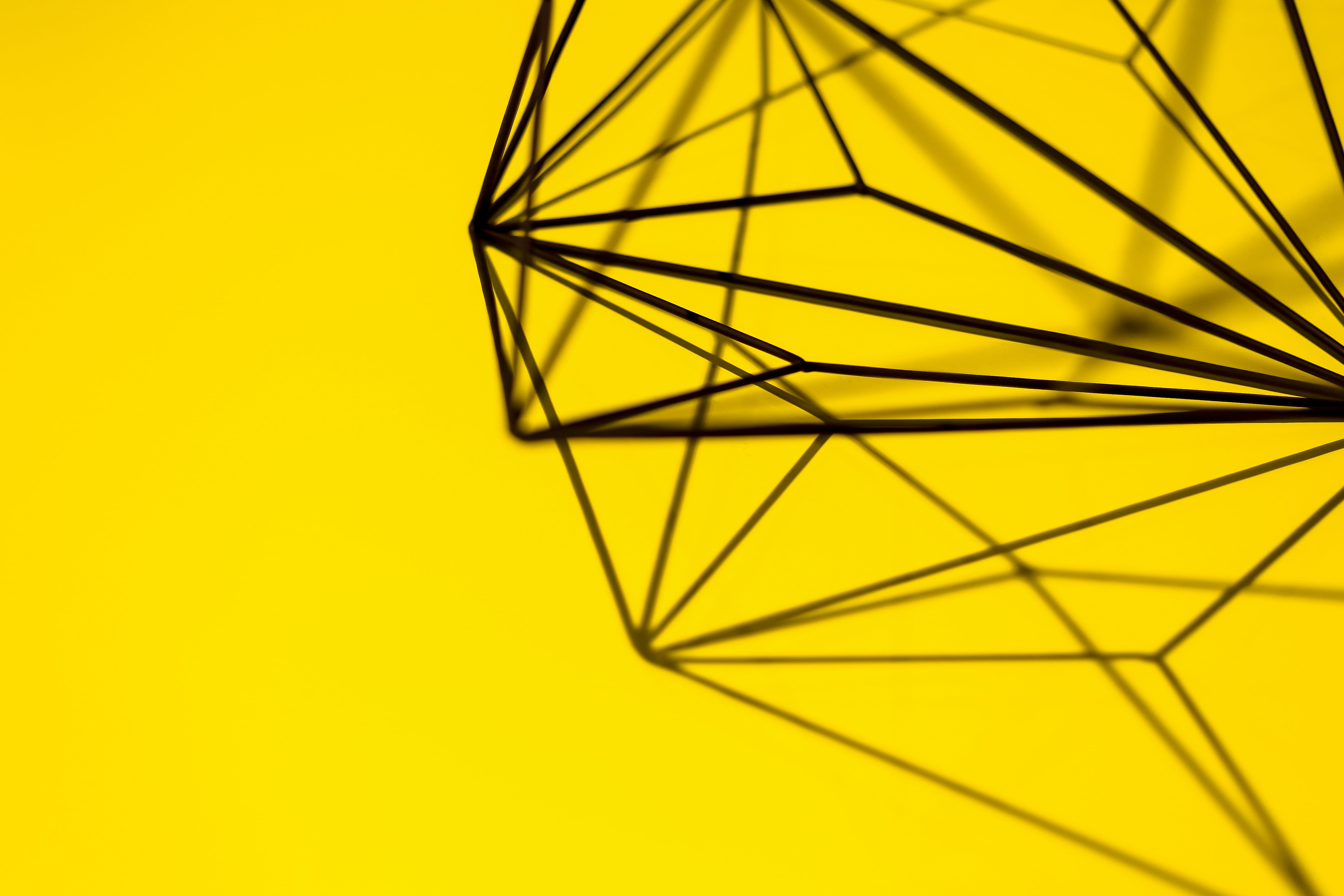 colored background, creativity, background, no people, art and craft, 5K, shape, triangle shape, studio shot, metal, single object, geometric, design, HD Wallpaper
