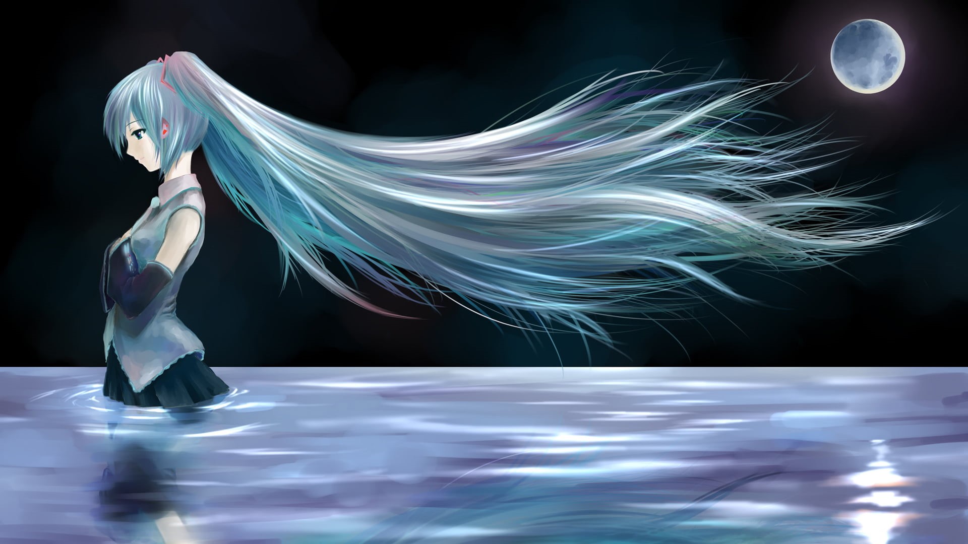 effect, blurred motion, illuminated, nature, lines, wave, line, 1080P, abstraction, artistic, graphic, smoke, design, night, black background, HD Wallpaper