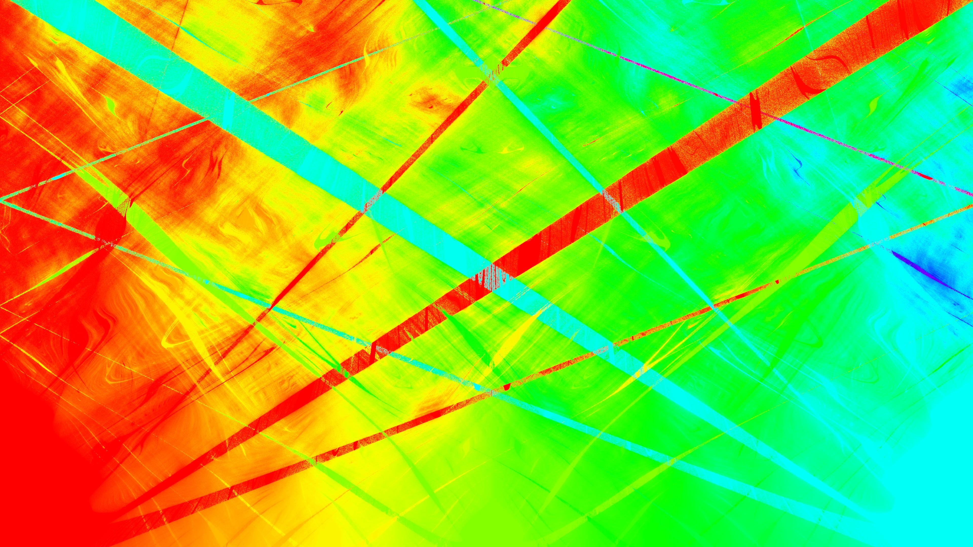 fluid, abstract, 4K, geometric figures, mathematics, HD Wallpaper