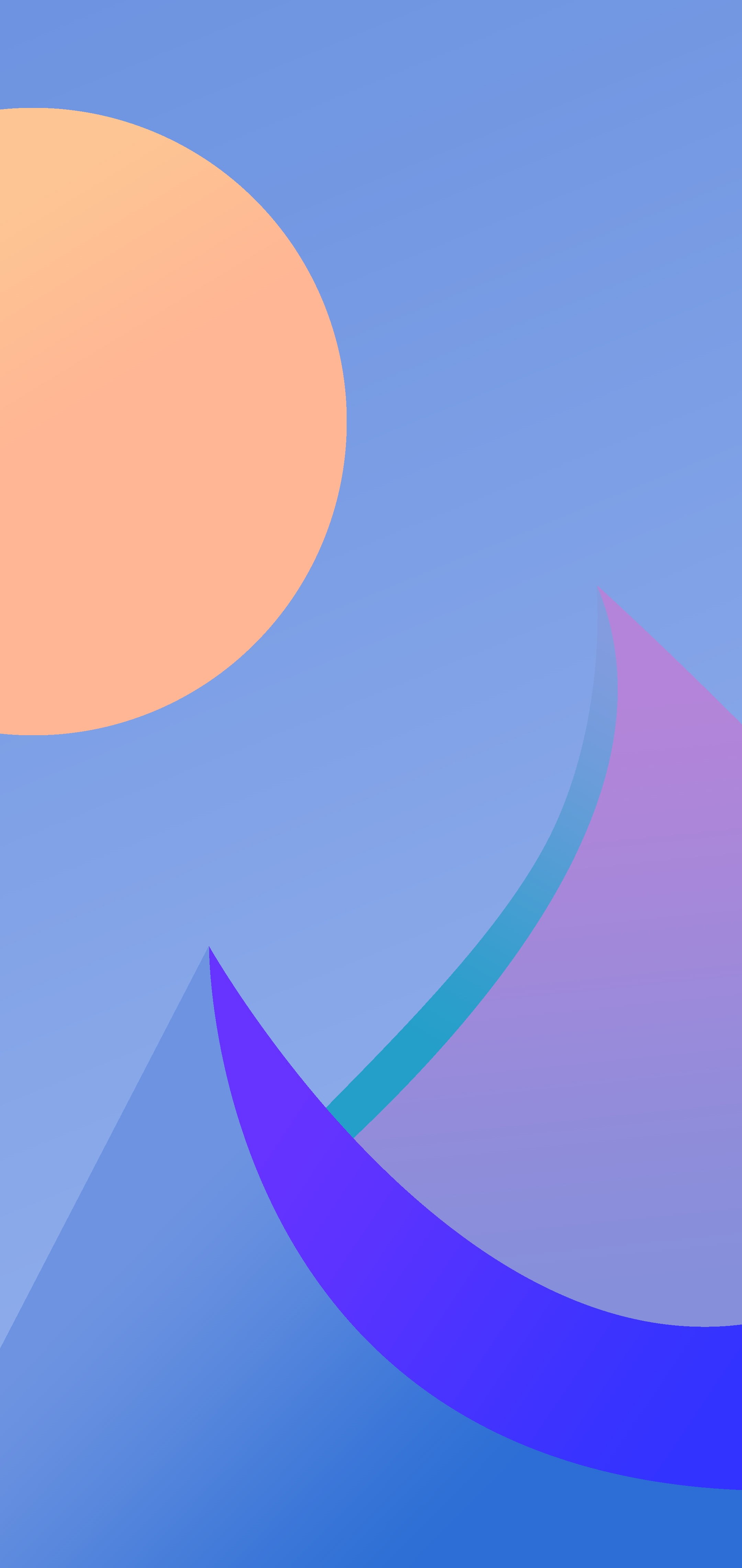 shapes, colorful, geometric figures, minimalism, lines, vertical, digital art, gradient, 4K, Phone HD Wallpaper