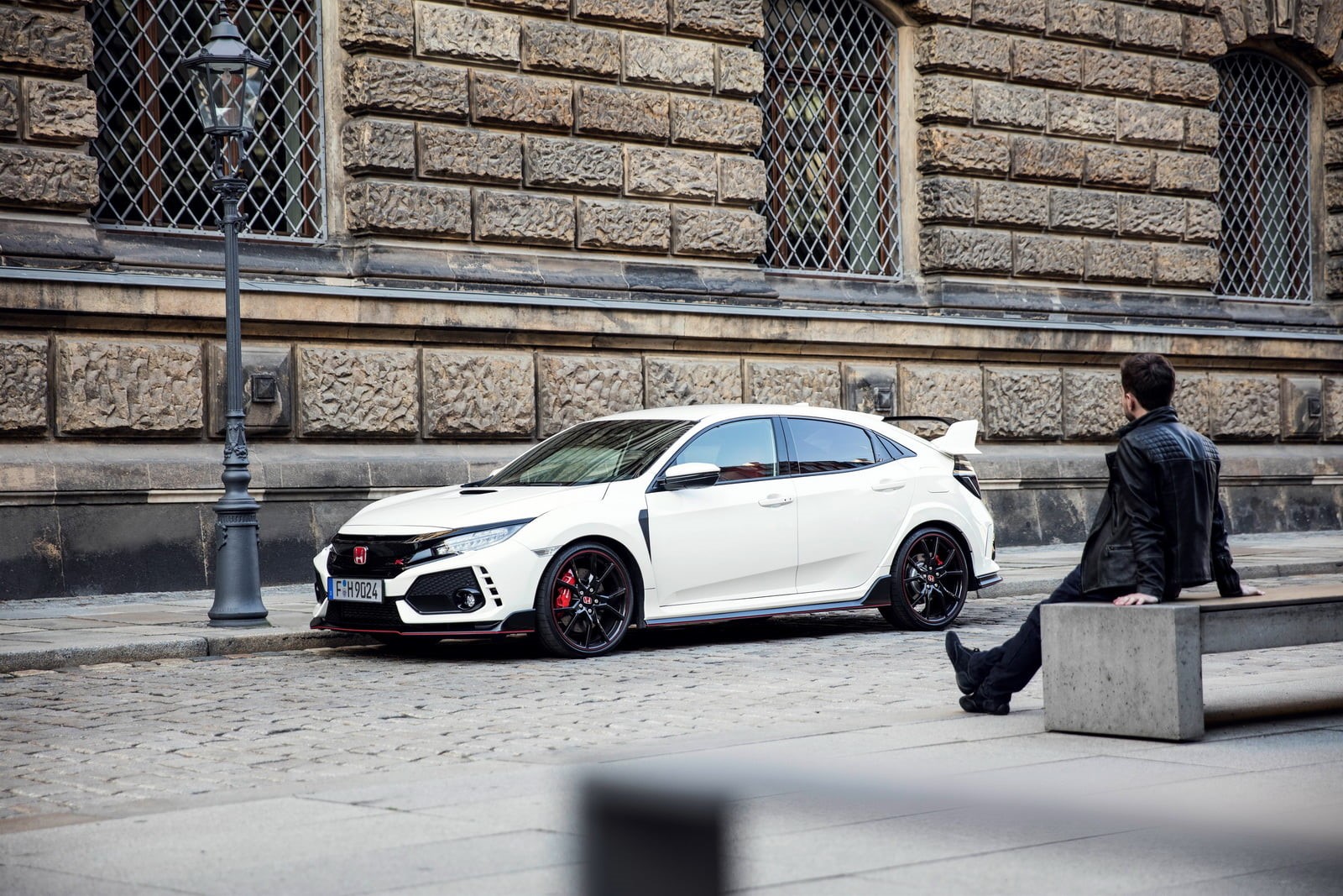 720P, adult, building exterior, architecture, day, built structure, people, road, honda civic type r, lifestyles, car, outdoors, city, motor vehicle, transportation, HD Wallpaper