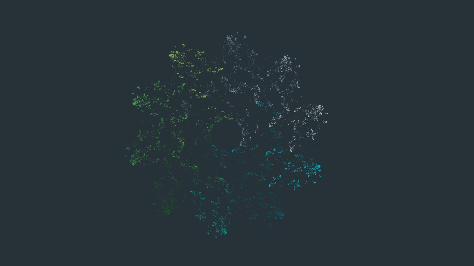 high angle view, geometry, beauty in nature, tree, nature, cut out, copy space, cold temperature, studio shot, green color, no people, plant, 1080P, grey, HD Wallpaper