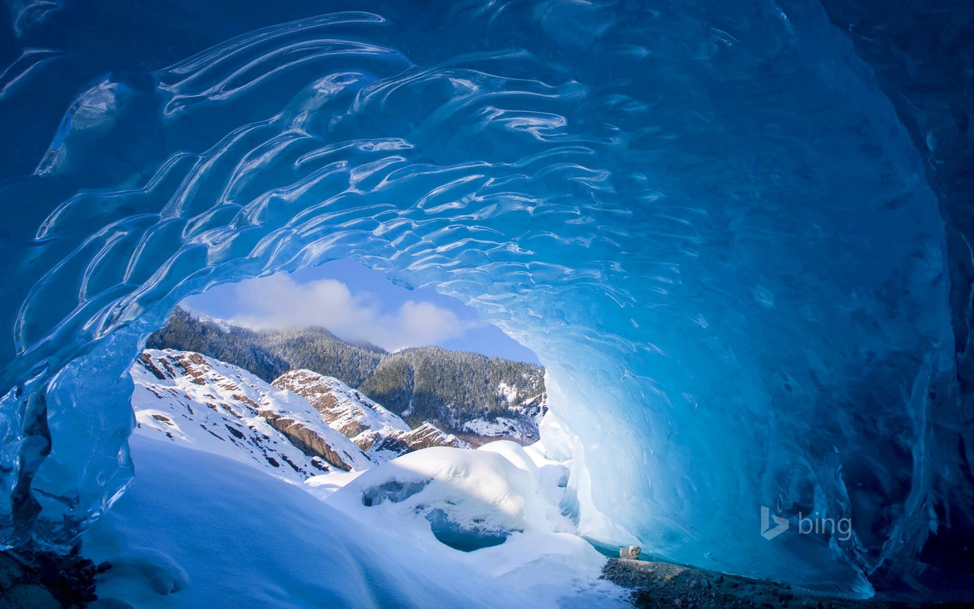 Mendenhall, Juneau, mountains, Glacier, Alaska, winter, 1080P, white, snow, United States, HD Wallpaper