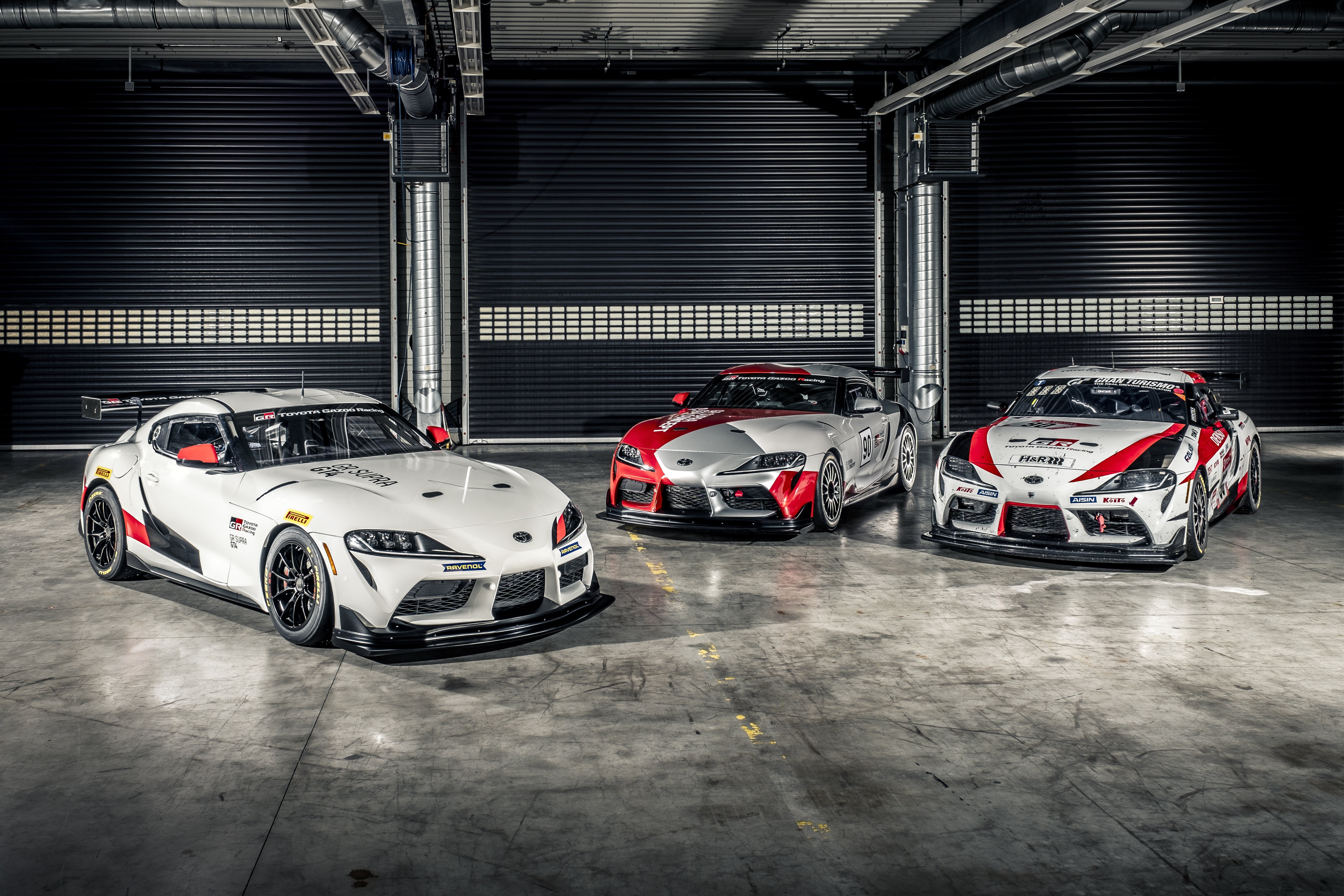 Supra GT4, 2020, Toyota, Toyota GR Supra GT4, 5K, Garage, Hangar, Supra, HD Wallpaper