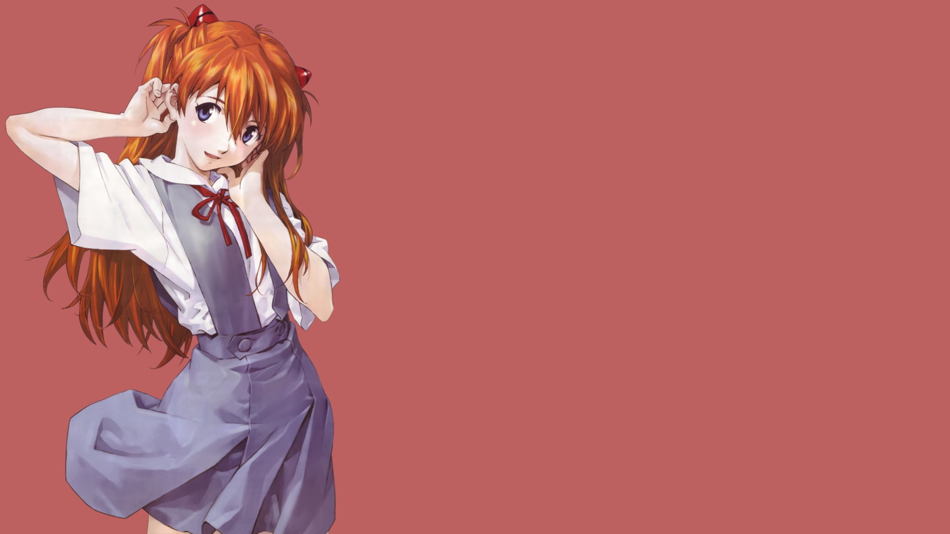 Asuka Langley Soryu, females, human hair, hairstyle, portrait, young adult, fashion, beautiful woman, 1080P, Neon Genesis Evangelion, studio shot, adult, HD Wallpaper