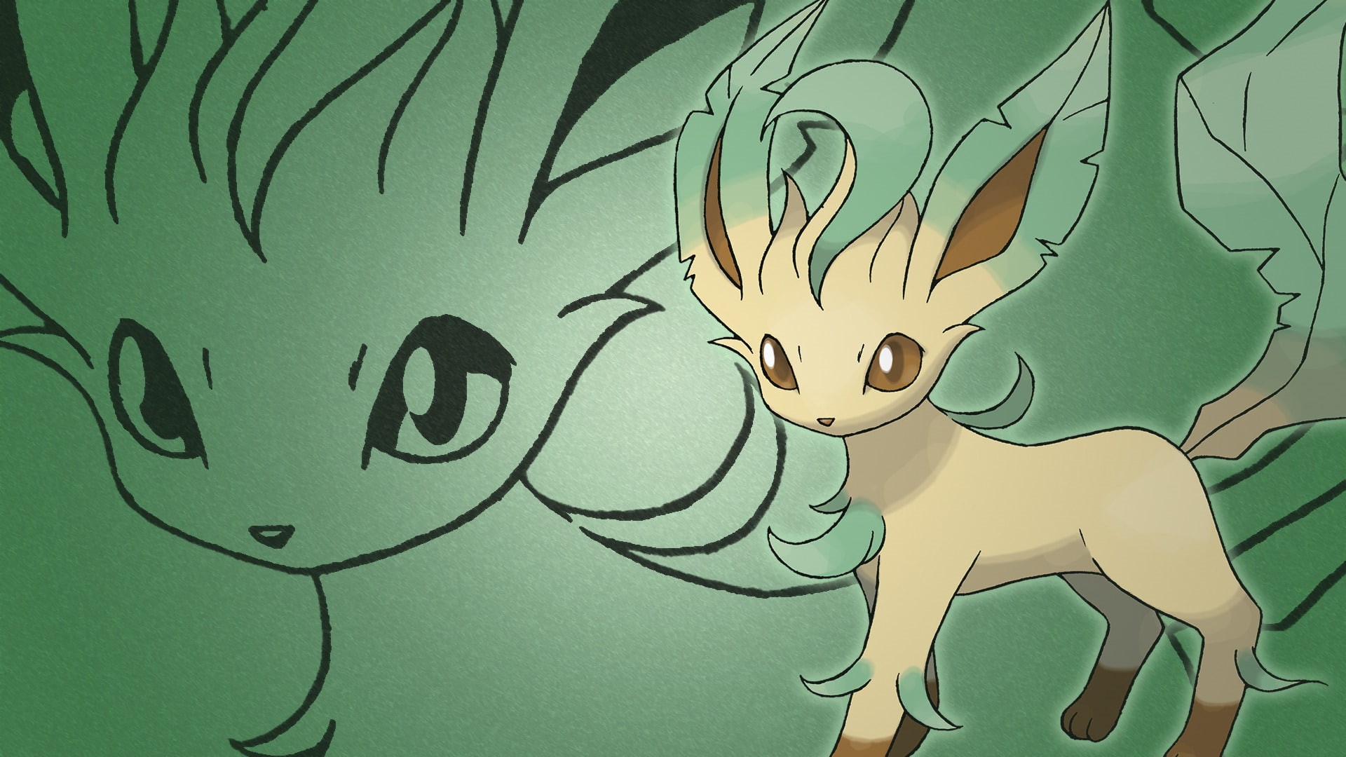 Leafeon (Pokémon), Eeveelutions, Pokémon, 1080P, HD Wallpaper