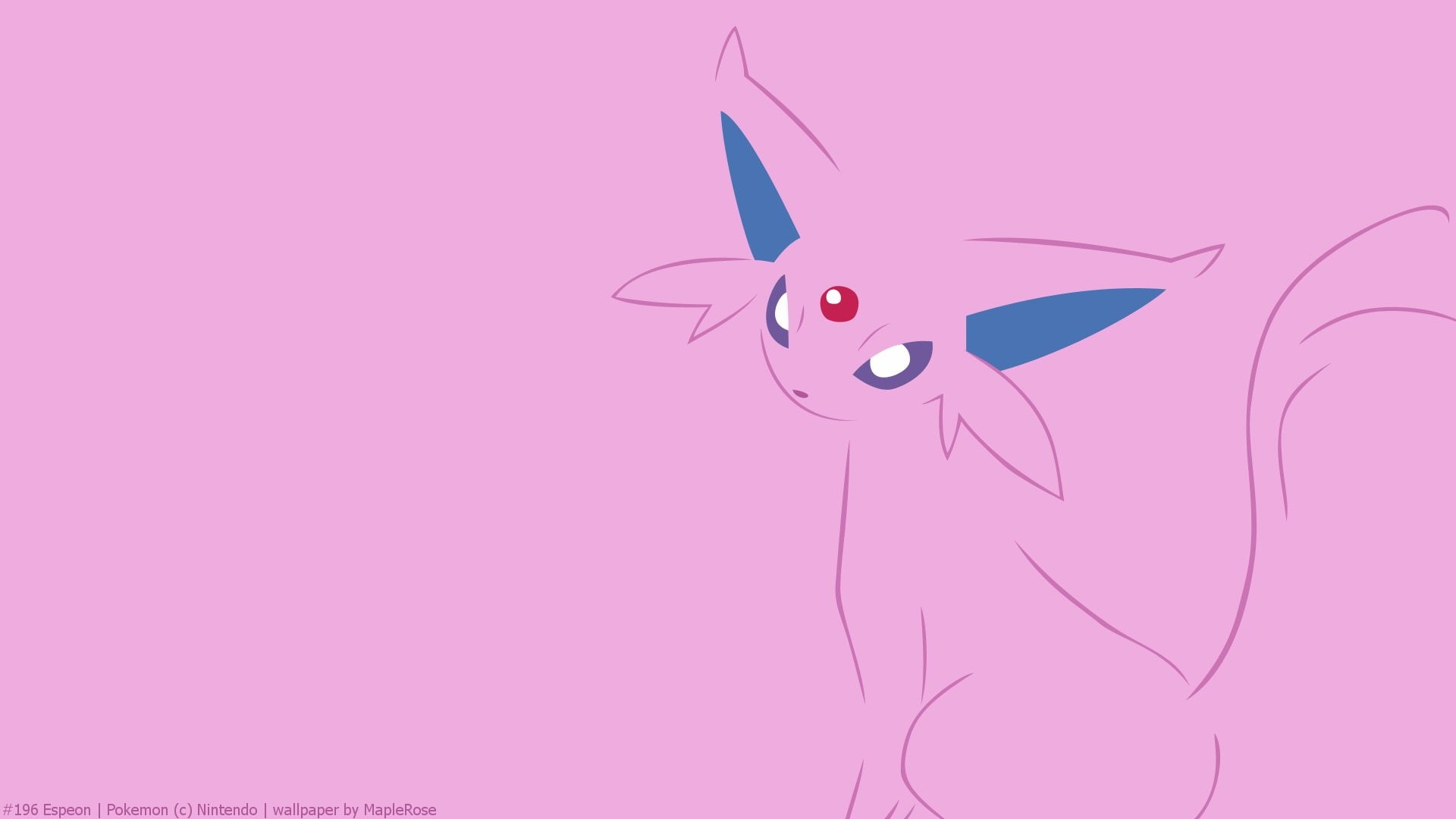 1080P, Eeveelutions, Pokémon, Espeon (Pokémon), HD Wallpaper