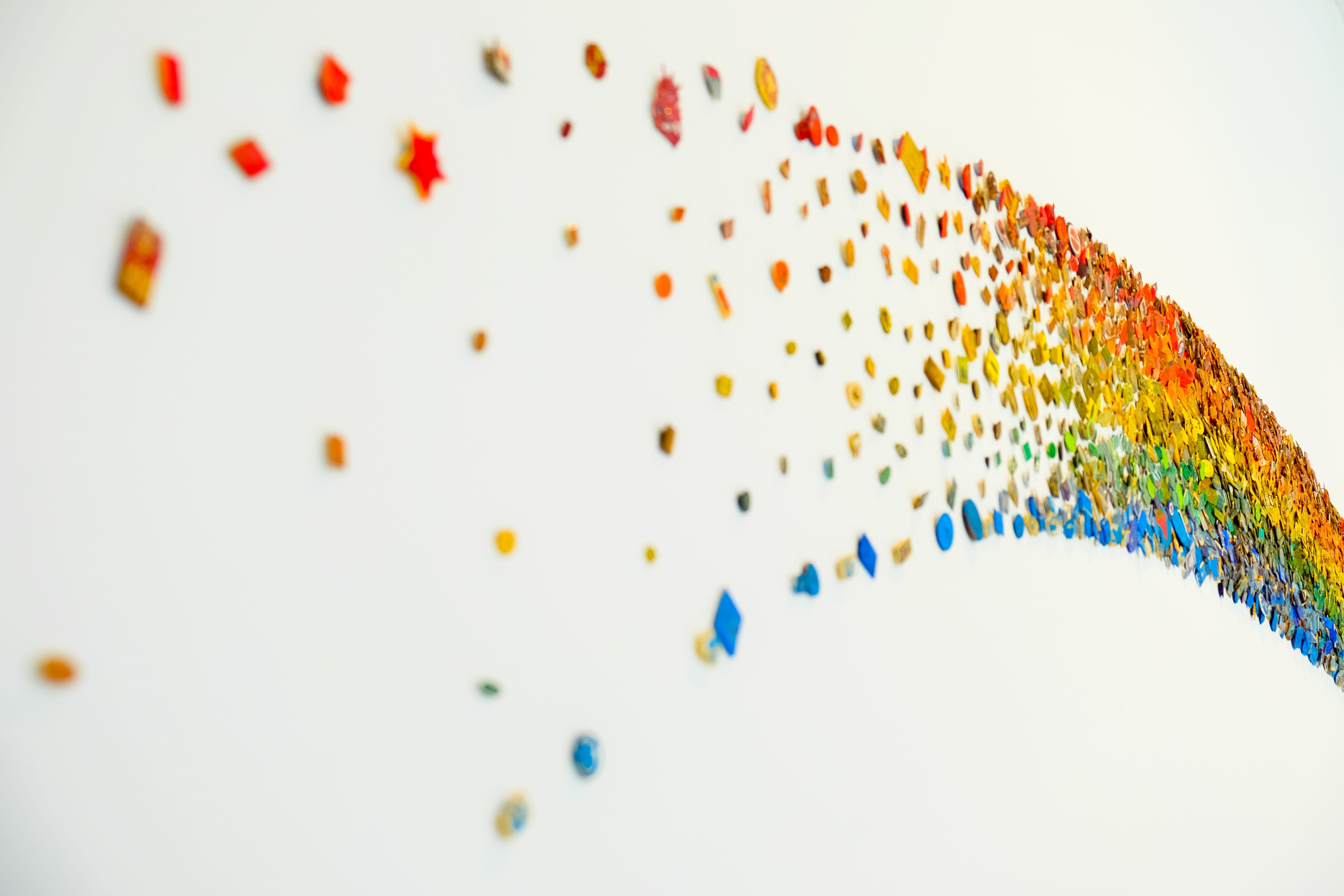 close-up, illustration, colourful, graphic, white color, abstract, colorful, pattern, texture, rainbow, decoration, colour, round, party - social event, HD Wallpaper