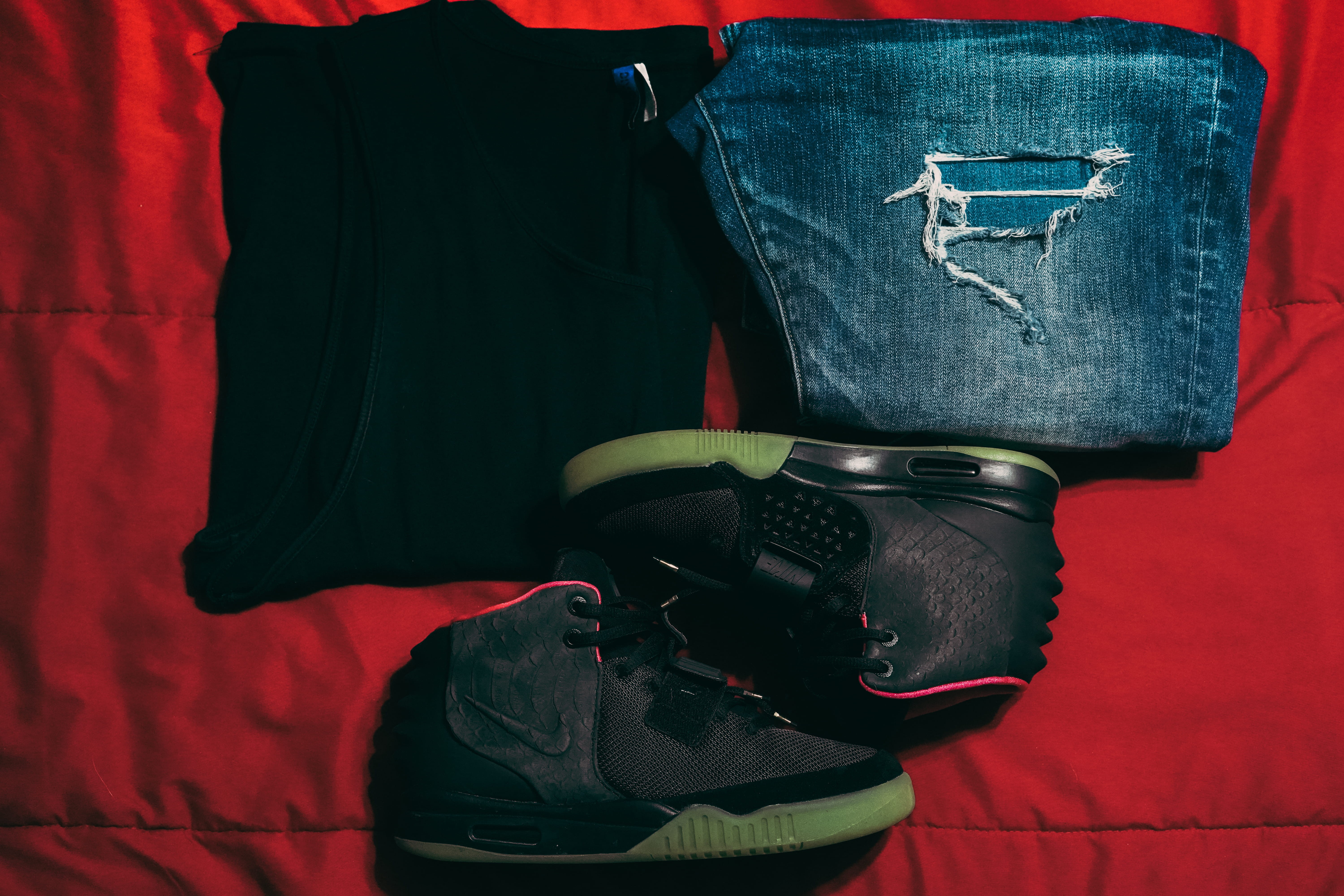 luggage, yeezy, apparel, casual clothing, basics, leisure activity, real people, body part, red, security, men, communication, close-up, clothing, 5K, HD Wallpaper