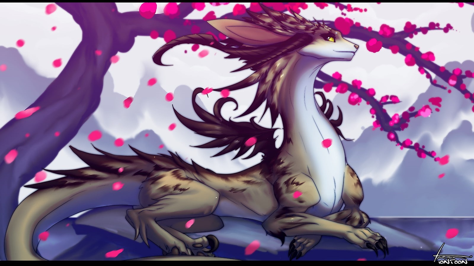 wall - building feature, auto post production filter, 720P, indoors, pink color, x, Dragon, hd, representation, adult, furry, real people, young adult, HD Wallpaper