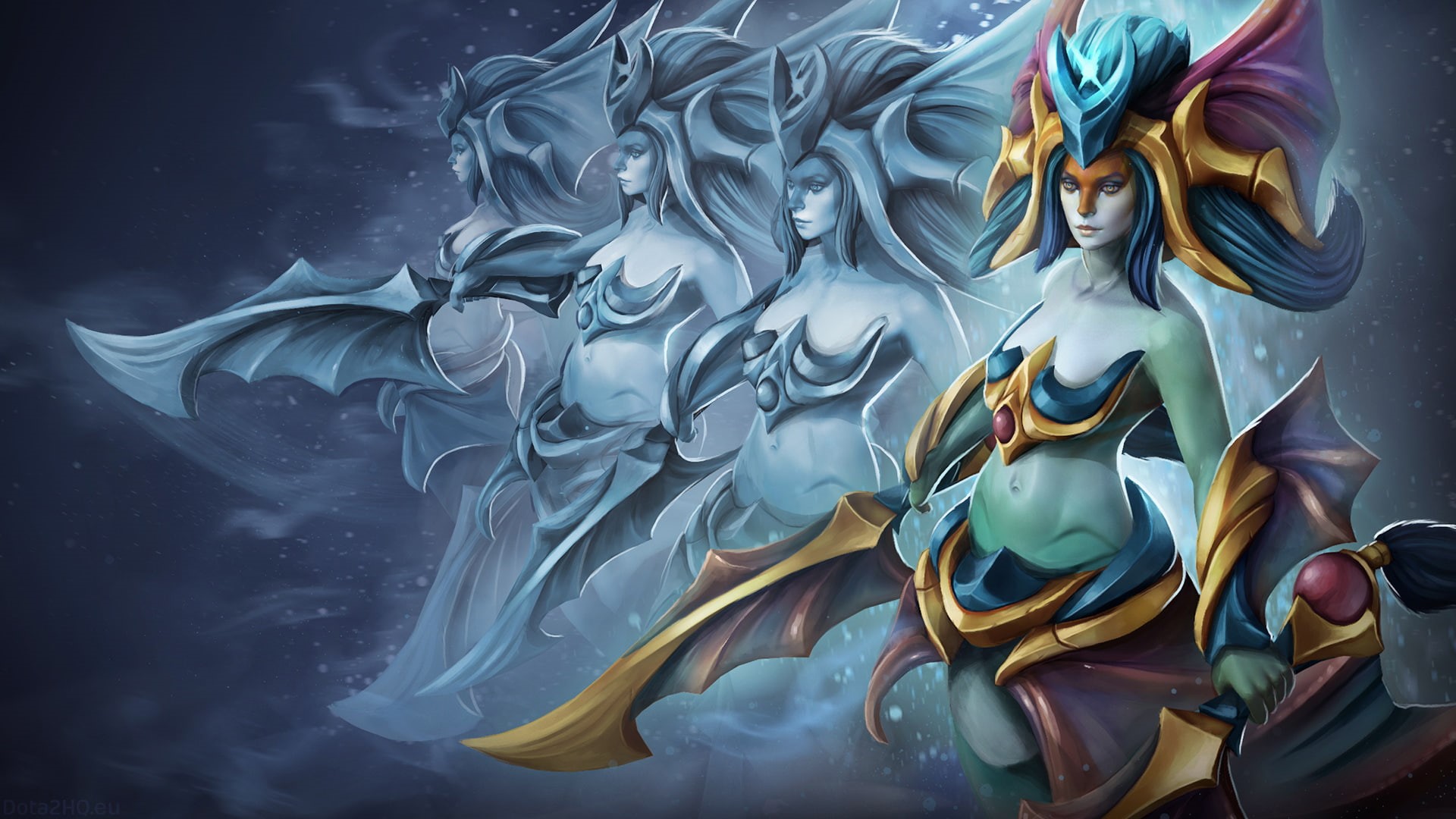 pc, viewed, desktop, mobile, hd, dota, empress, 1080P, naga, prism, tablet, siren, HD Wallpaper