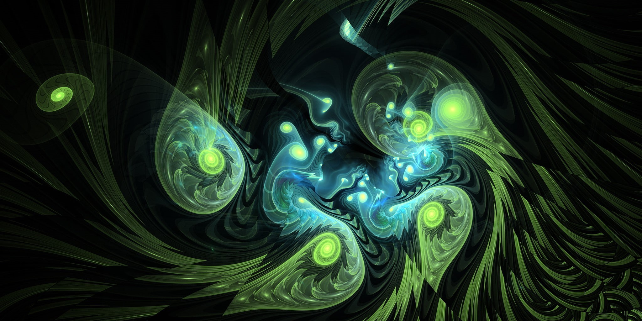 fractal, Apophysis, 1080P, waves, digital art, abstract, 3D, HD Wallpaper