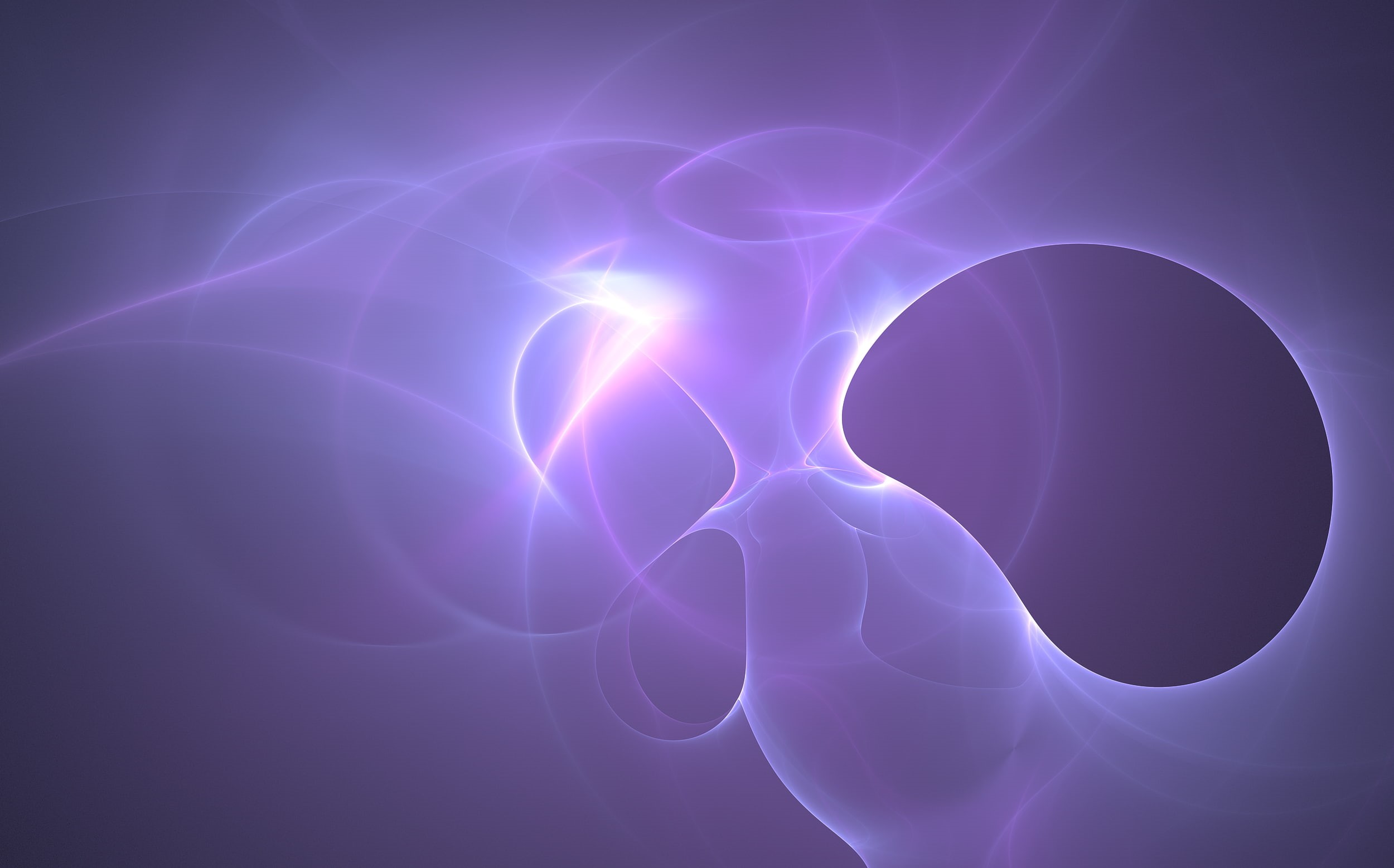 1080P, 3D fractal, purple, Apophysis, fractal, abstract, HD Wallpaper